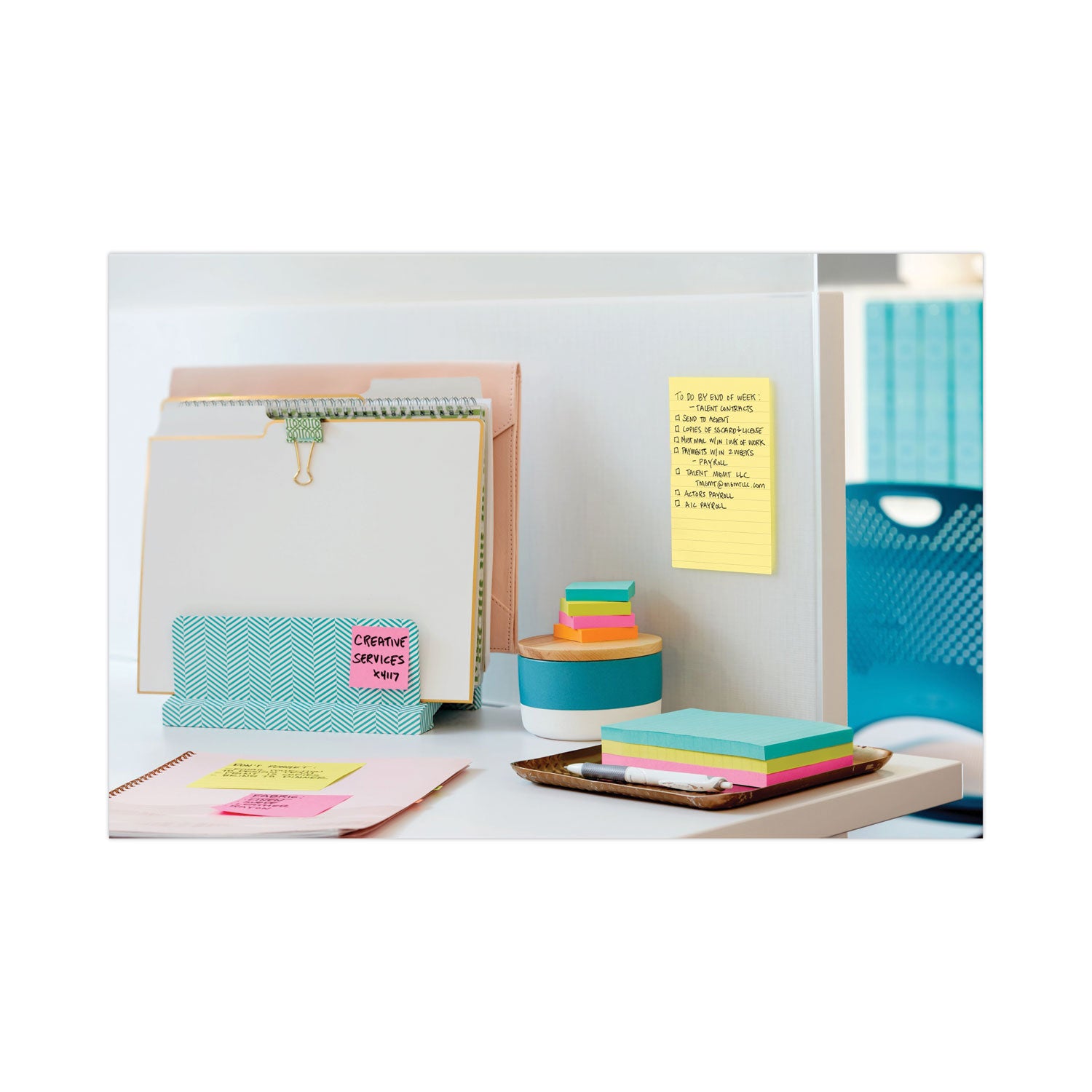 Post-it® Notes Original Pads in Canary Yellow, Note Ruled, 4" x 6", 100 Sheets/Pad, 12 Pads/Pack