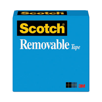 Scotch® Removable Tape, 1" Core, 0.75" x 36 yds, Transparent - Flipcost