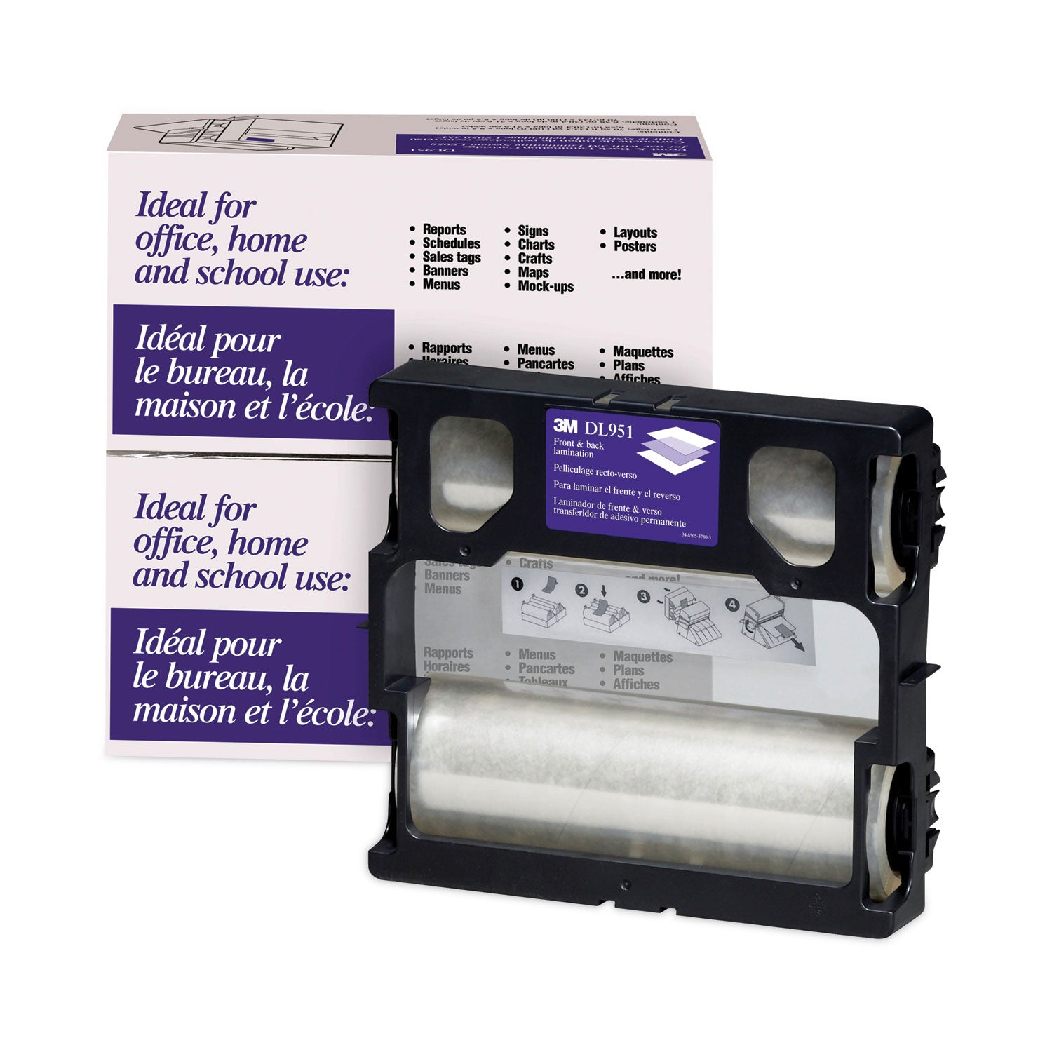 3M/COMMERCIAL TAPE DIV. Refill for LS950 Heat-Free Laminating Machines, 5.6 mil, 8.5"" x 100 ft, Gloss Clear