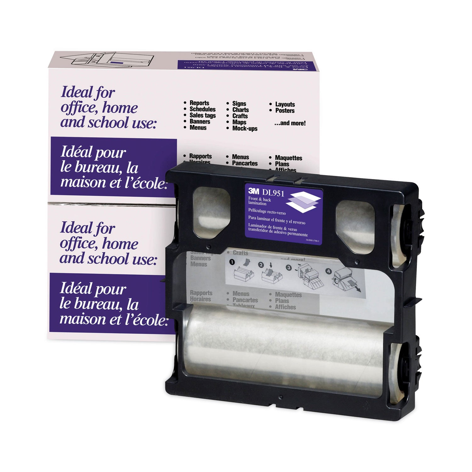 Scotch™ Refill for LS950 Heat-Free Laminating Machines, 5.6 mil, 8.5" x 100 ft, Gloss Clear