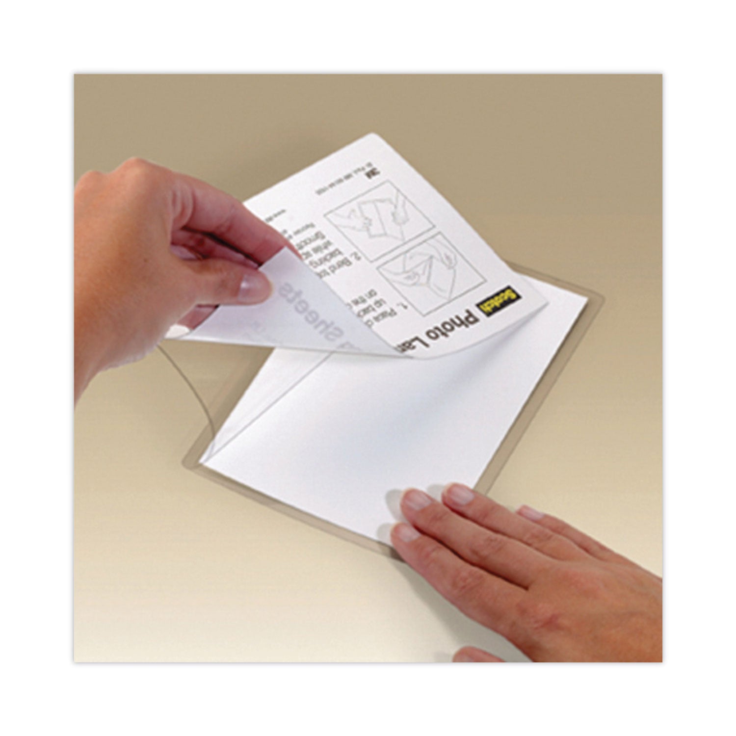 Scotch™ Self-Sealing Laminating Pouches, 9.5 mil, 9" x 11.5", Gloss Clear, 25/Pack