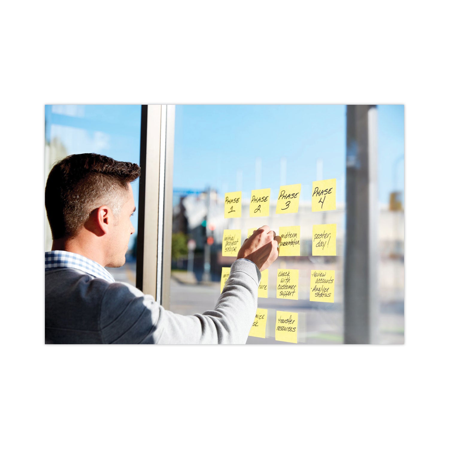 Post-it® Dispenser Notes Super Sticky Pop-up 3 x 3 Note Refill, 3" x 3", Canary Yellow, 90 Sheets/Pad, 12 Pads/Pack