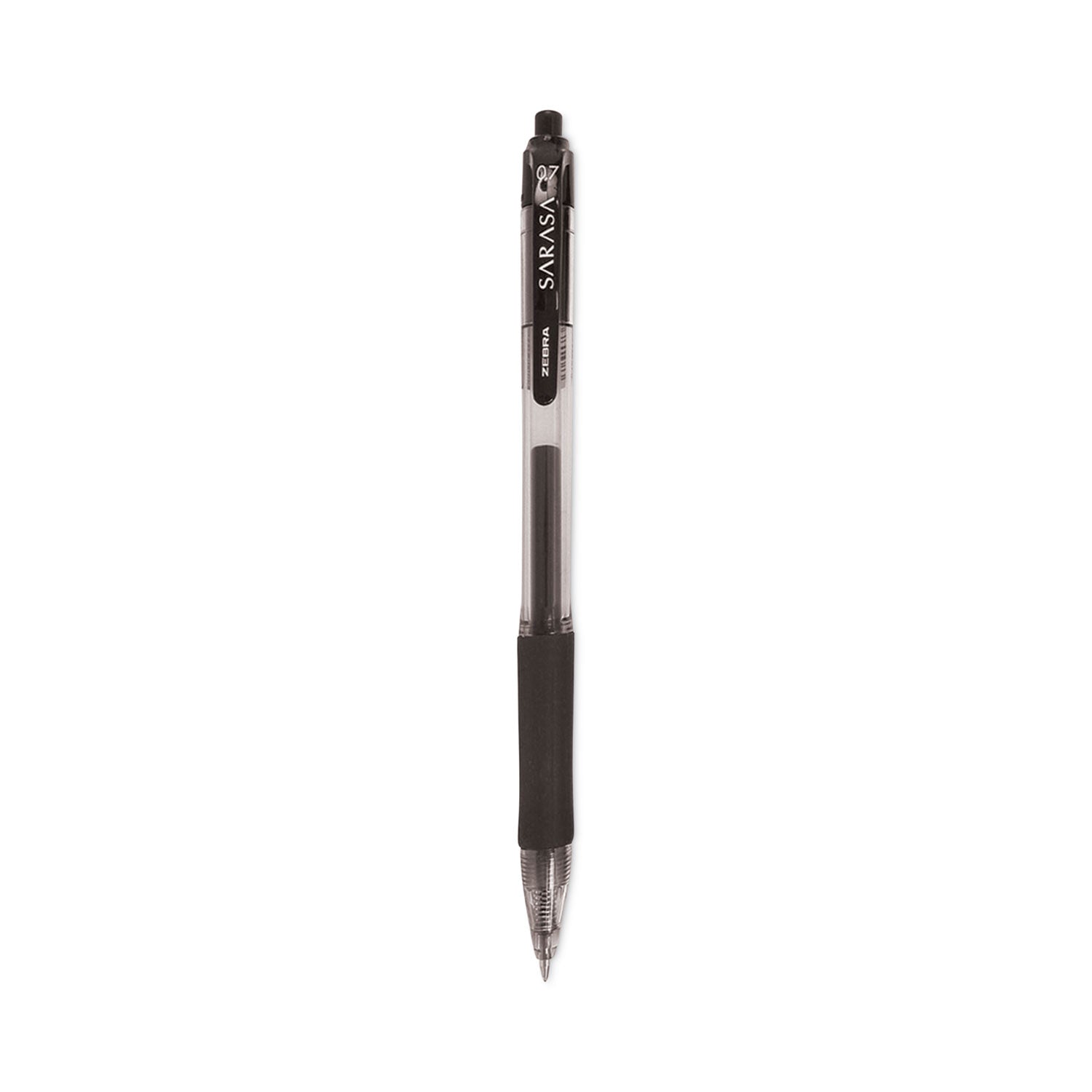 Sarasa Dry Gel X20 Gel Pen Value Pack, Retractable, Medium 0.7 mm, Black Ink, Clear/Black Barrel, 24/Box