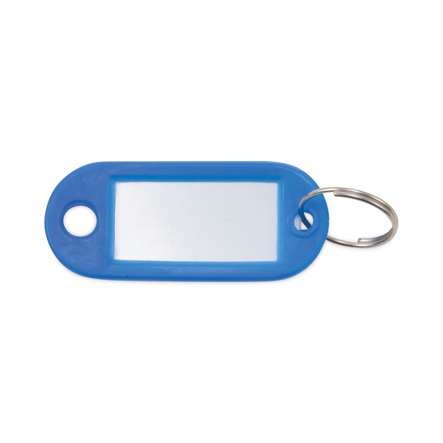 Advantus Key Tags Label Window, 0.88 x 0.19 x 2, Dark Blue, 6/Pack