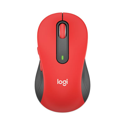 Logitech® Signature M650 Wireless Mouse, Large, 2.4 GHz Frequency, 33 ft Wireless Range, Right Hand Use, Red - Flipcost