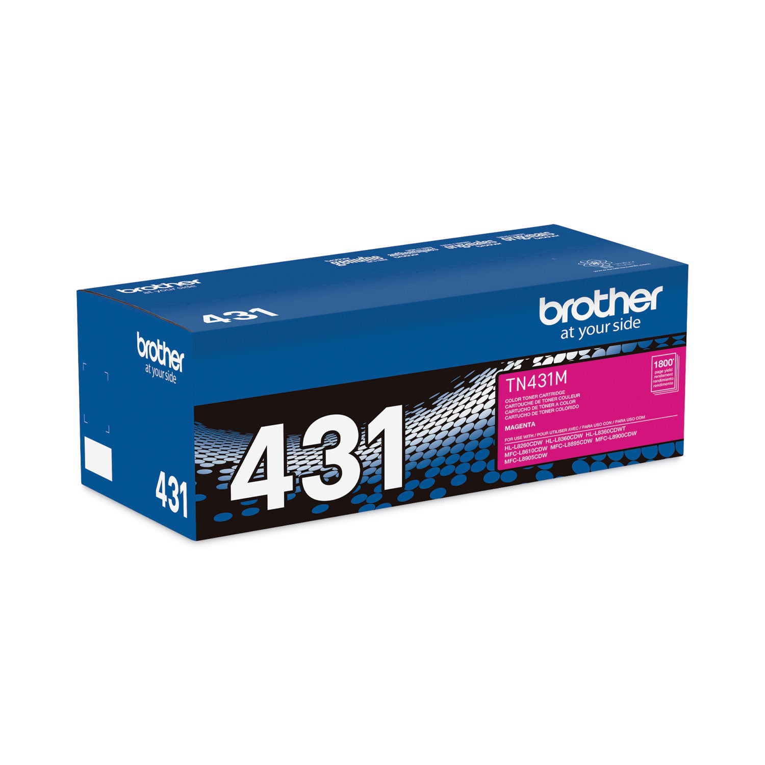 Brother TN431M Toner, 1,800 Page-Yield, Magenta