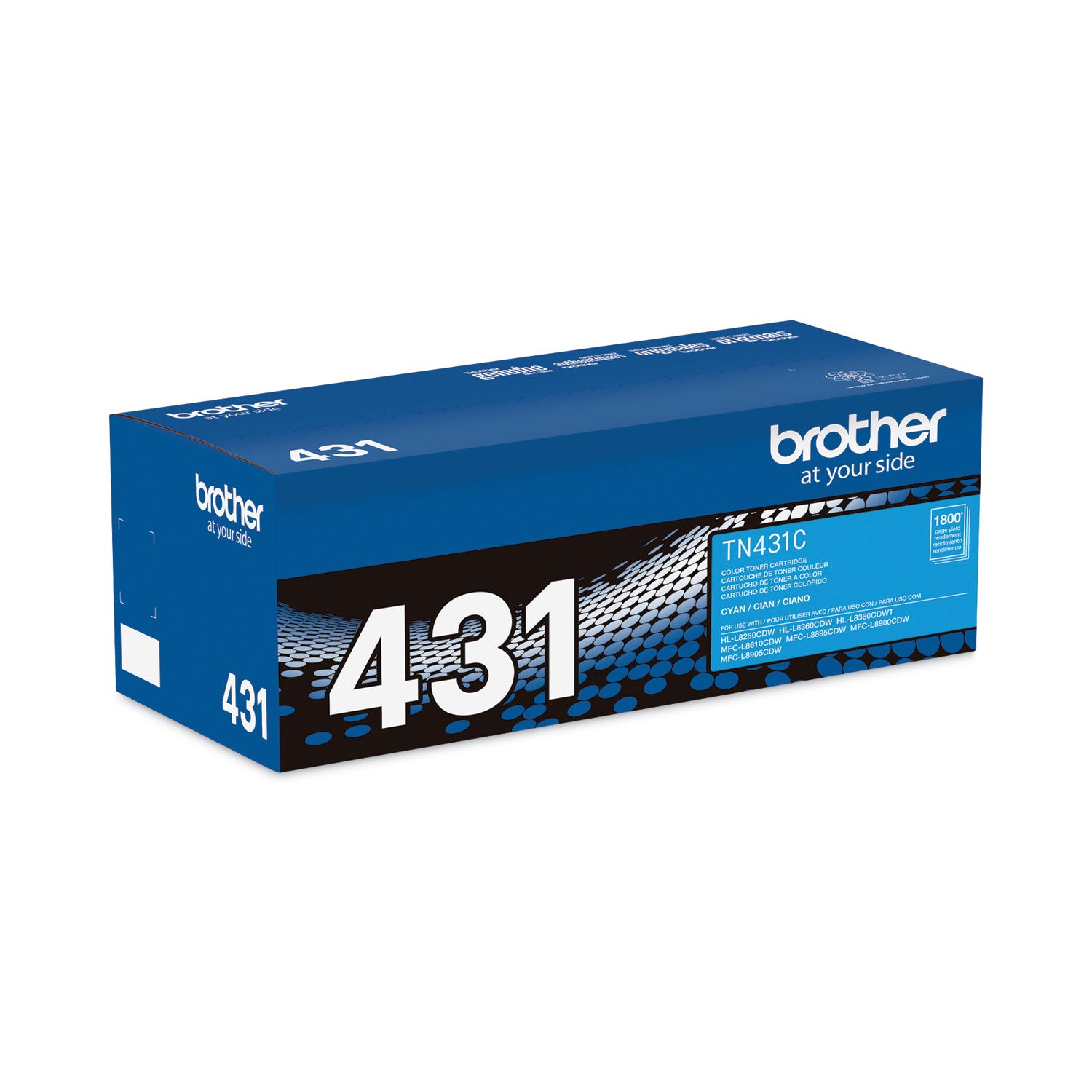 Brother TN431C Toner, 1,800 Page-Yield, Cyan