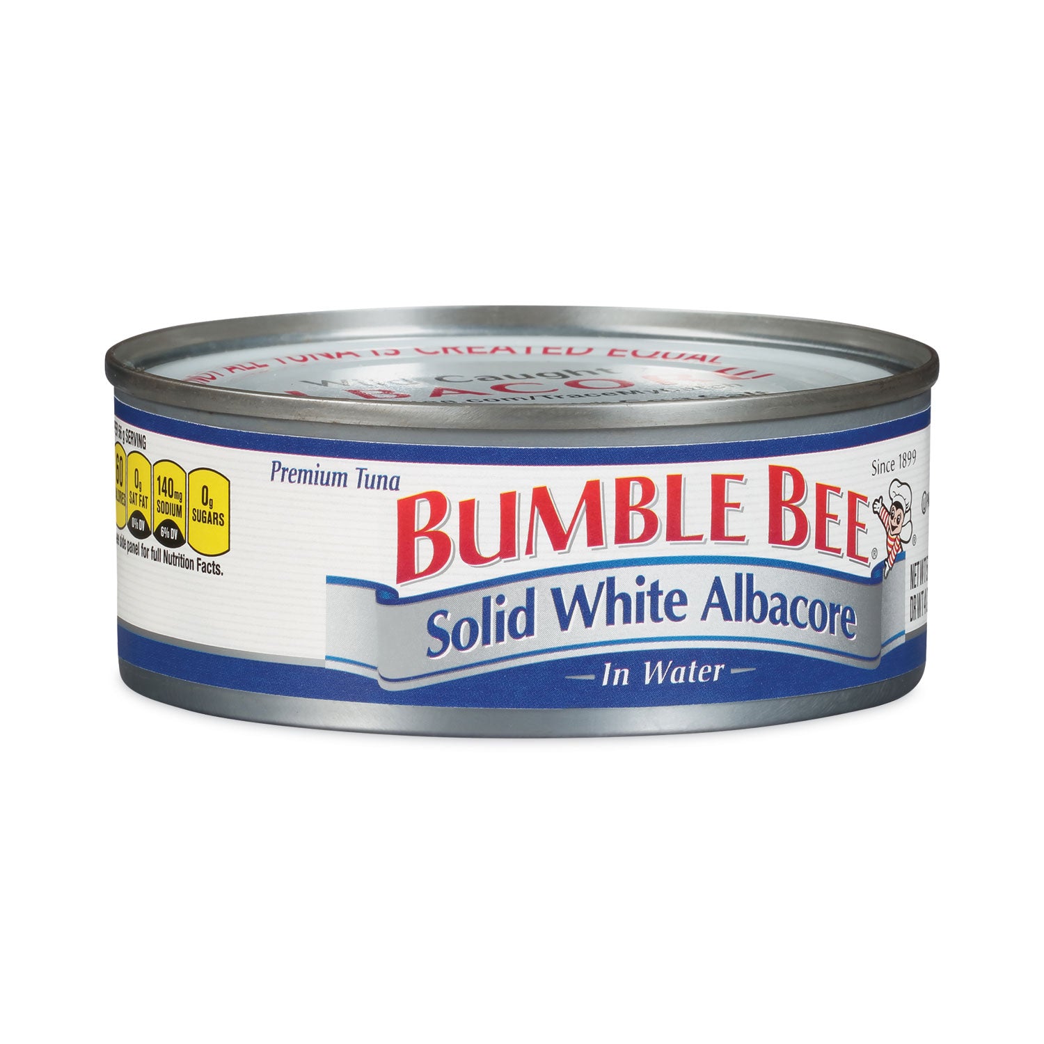 Solid White Albacore Tuna in Water, 5 oz Can, 8/Pack