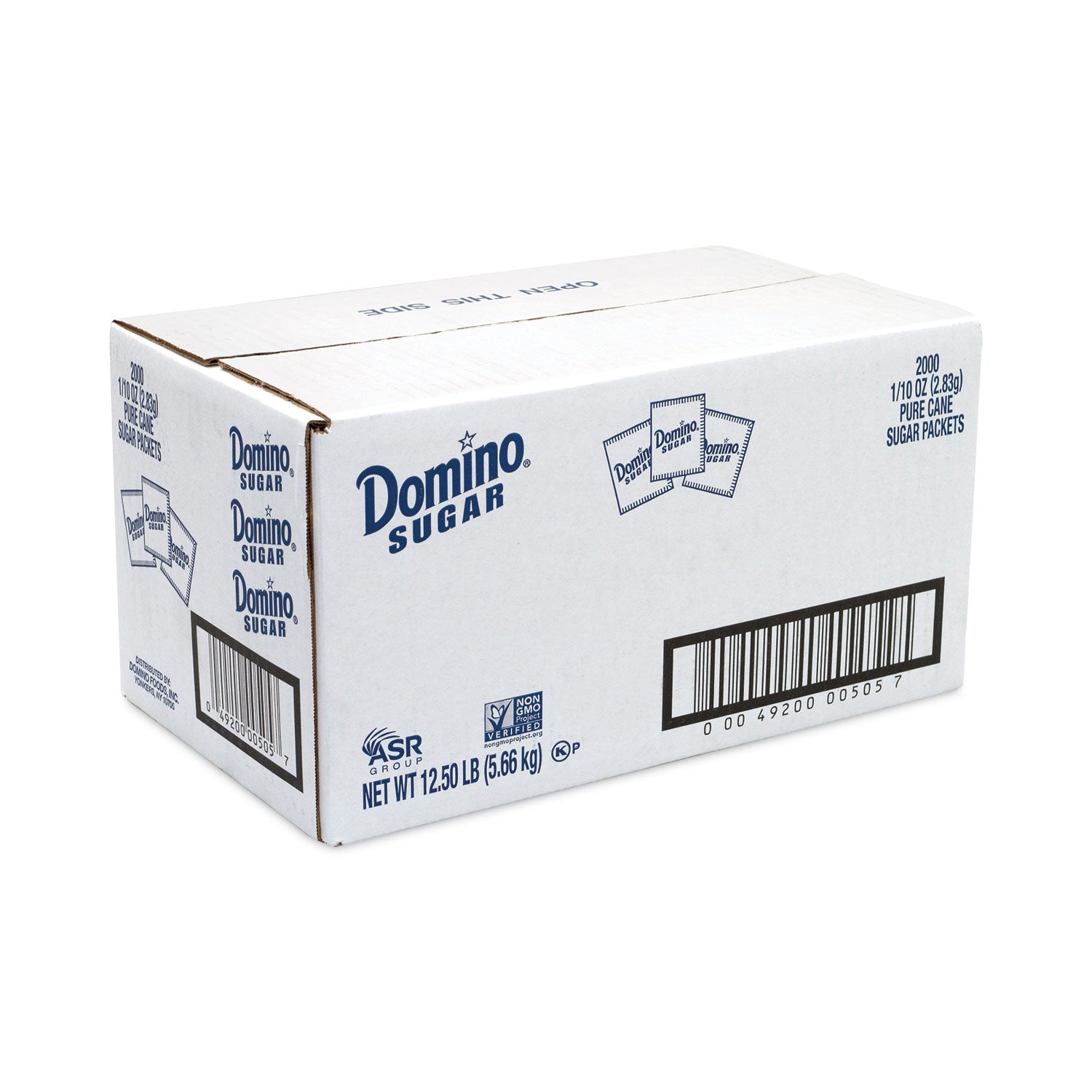 Sugar Packets, 0.1 oz Packet, 2,000/Carton