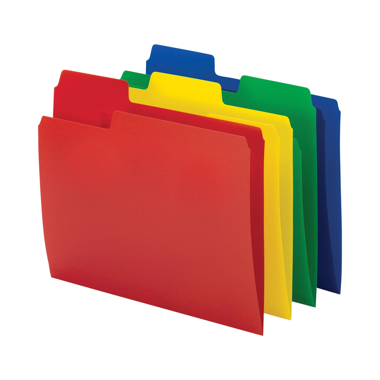 Smead™ SuperTab Top Tab File Folders, 1/3-Cut Tabs: Assorted, Letter Size, 0.75" Expansion, Polypropylene, 12/Pack