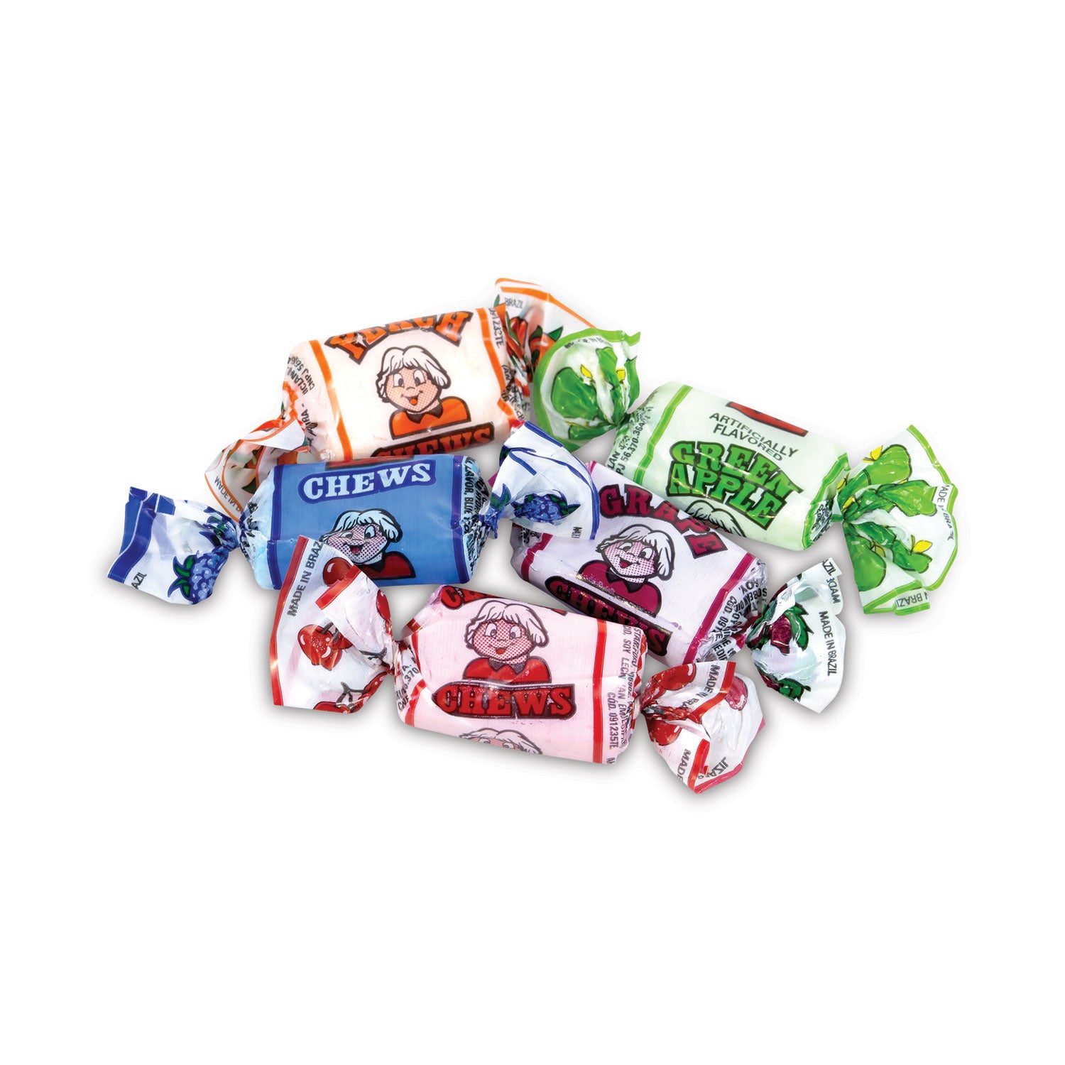 Assorted Fruit Chews, 1.5 lb Bag, Approx. 240 Pieces