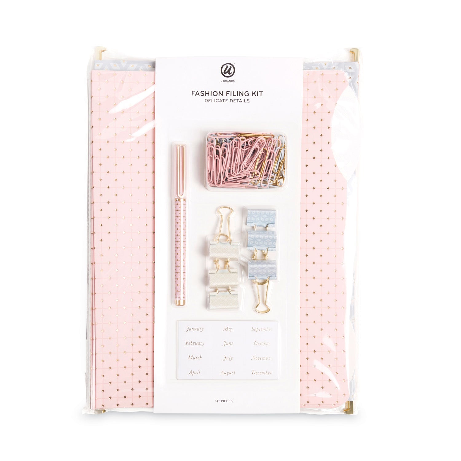 U Brands Delicate Details Filing Kit, 145 Pieces