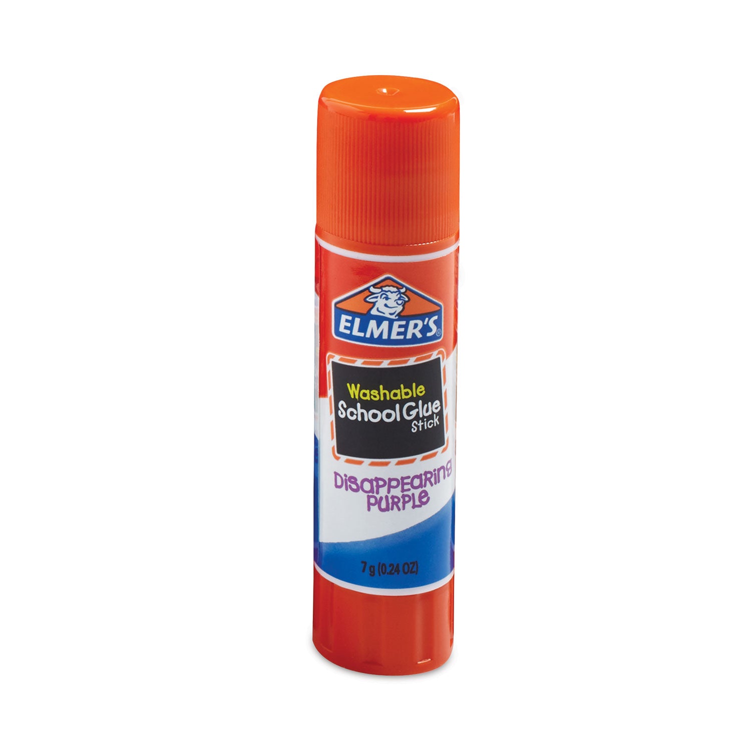 Elmer's® Washable School Glue Sticks, 0.24 oz, Applies Purple, Dries Clear, 4/Pack