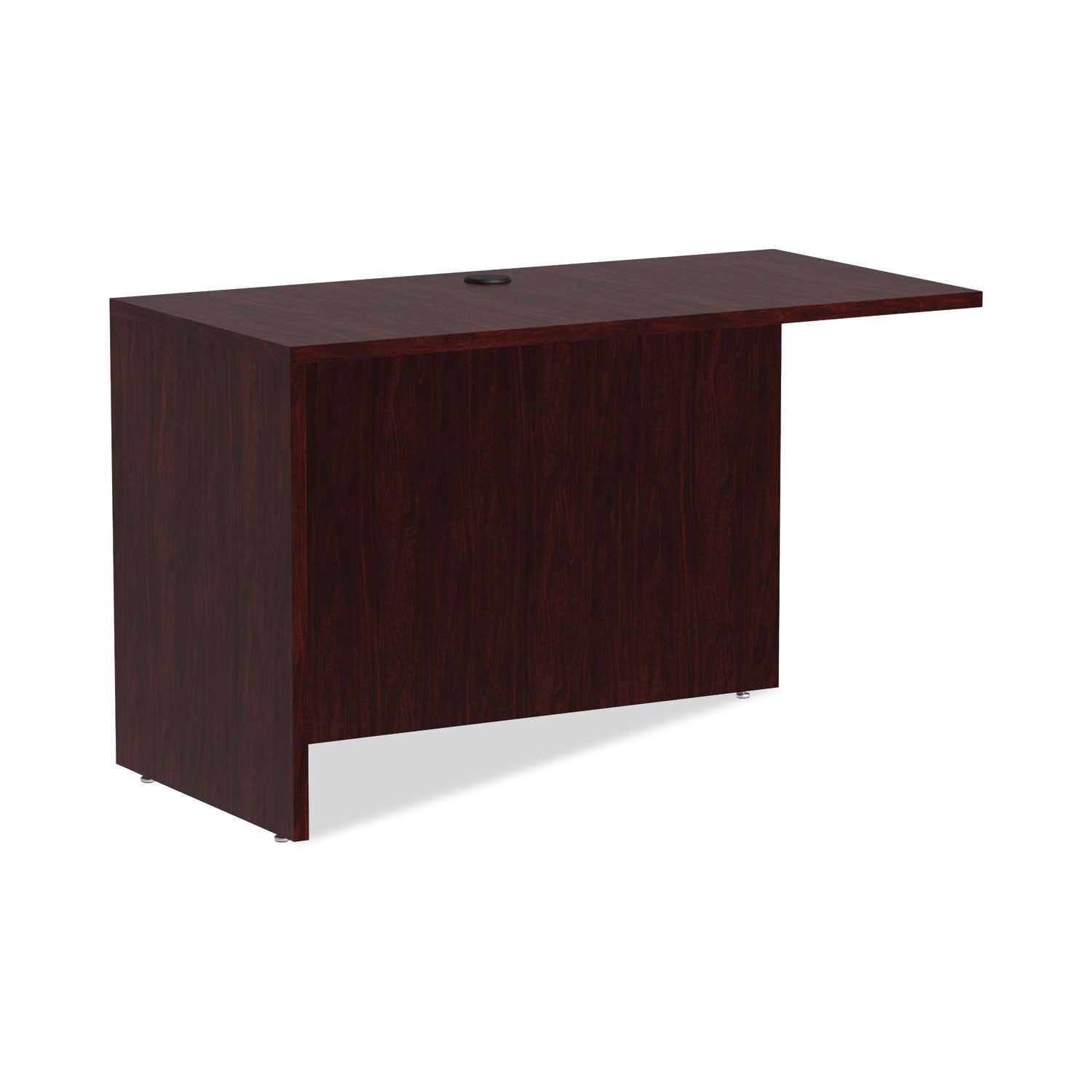 Alera Valencia Series Reversible Return/Bridge Shell, 47.25w x 23.63d x 29.5h, Mahogany