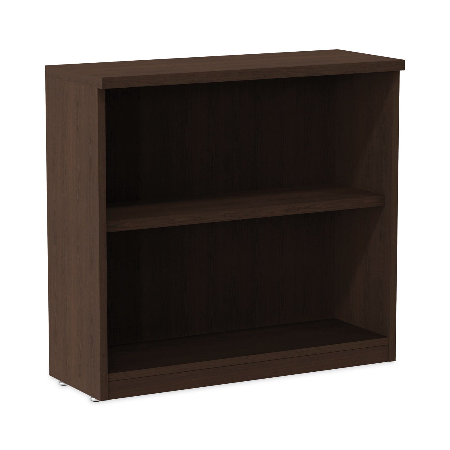 Alera Valencia Series Bookcase, Two-Shelf, 31.75w x 14d x 29.5h, Espresso