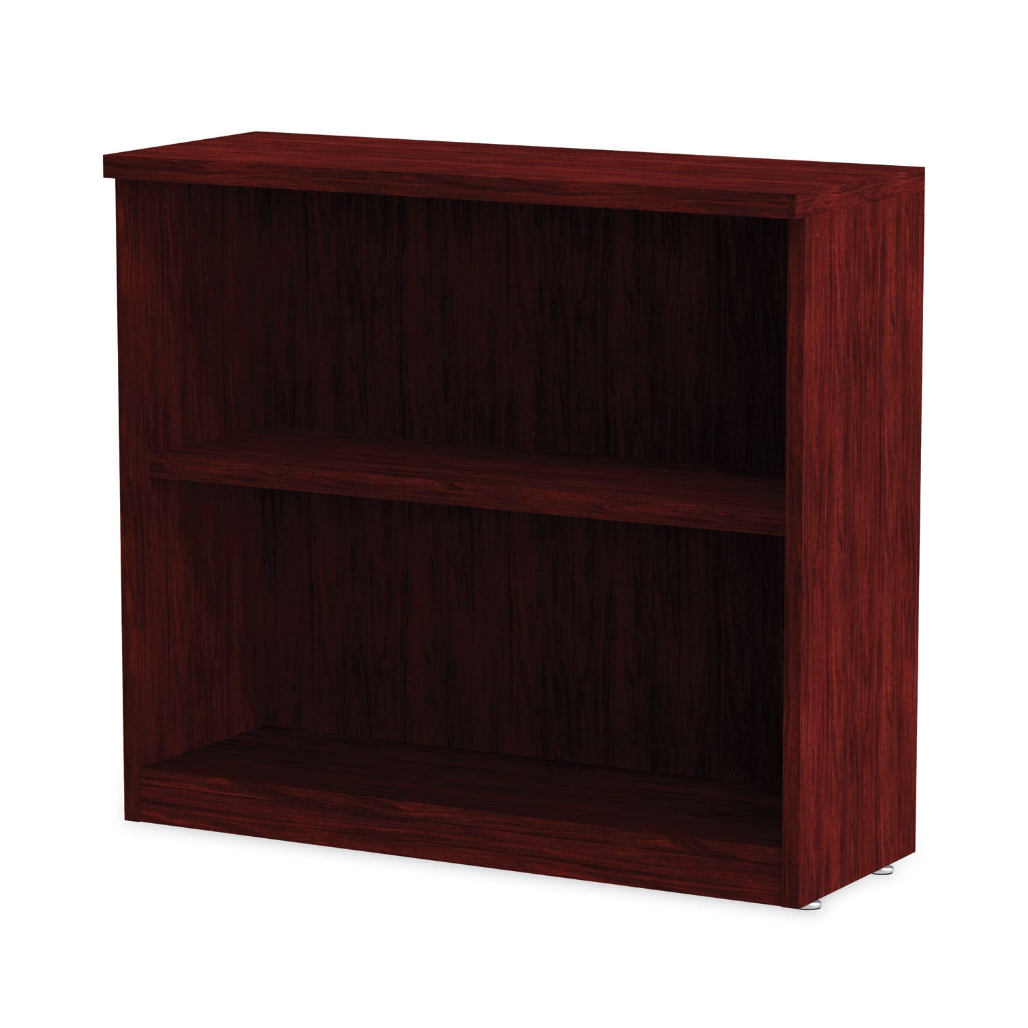 Alera® Alera Valencia Series Bookcase, Two-Shelf, 31.75w x 14d x 29.5h, Mahogany