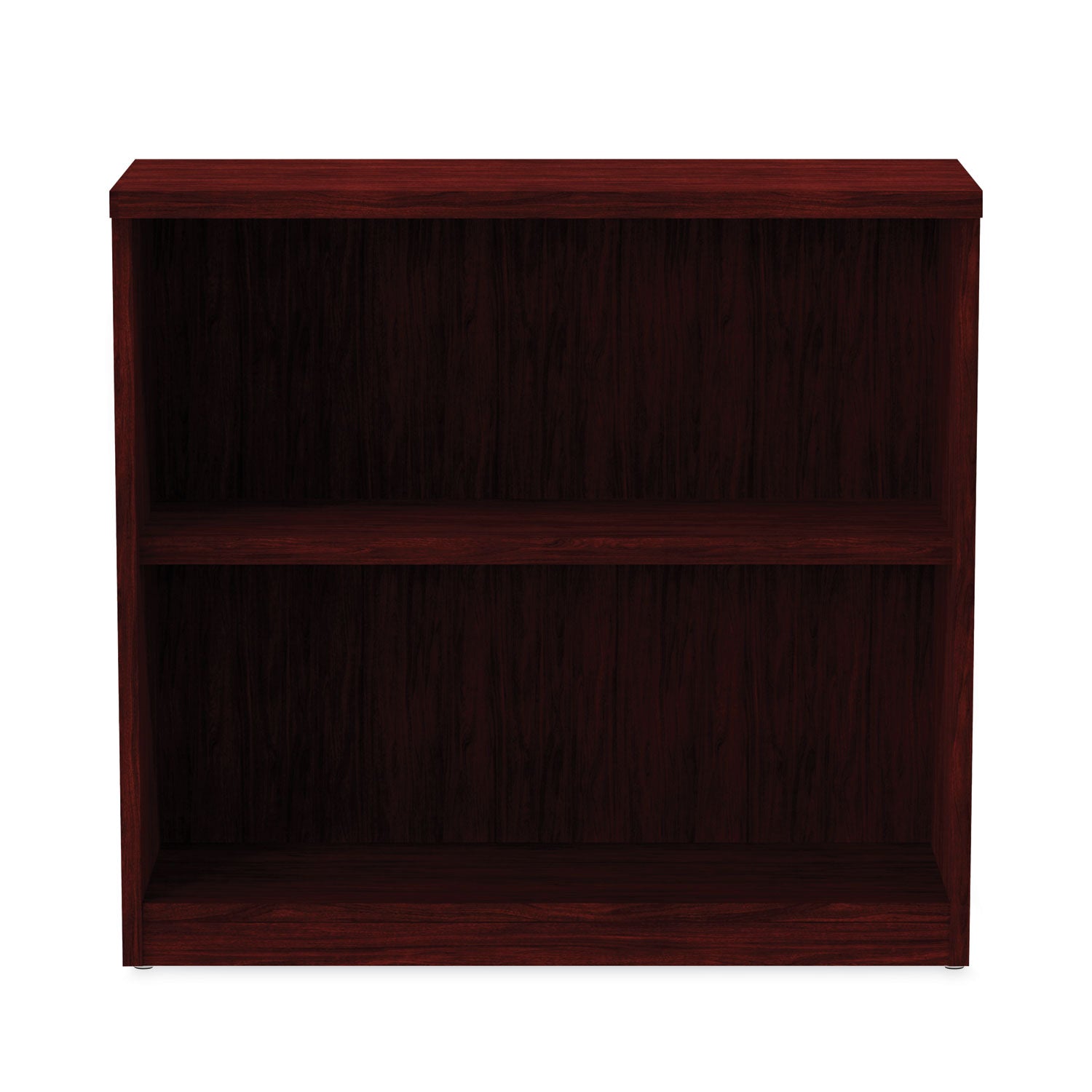 Alera® Alera Valencia Series Bookcase, Two-Shelf, 31.75w x 14d x 29.5h, Mahogany