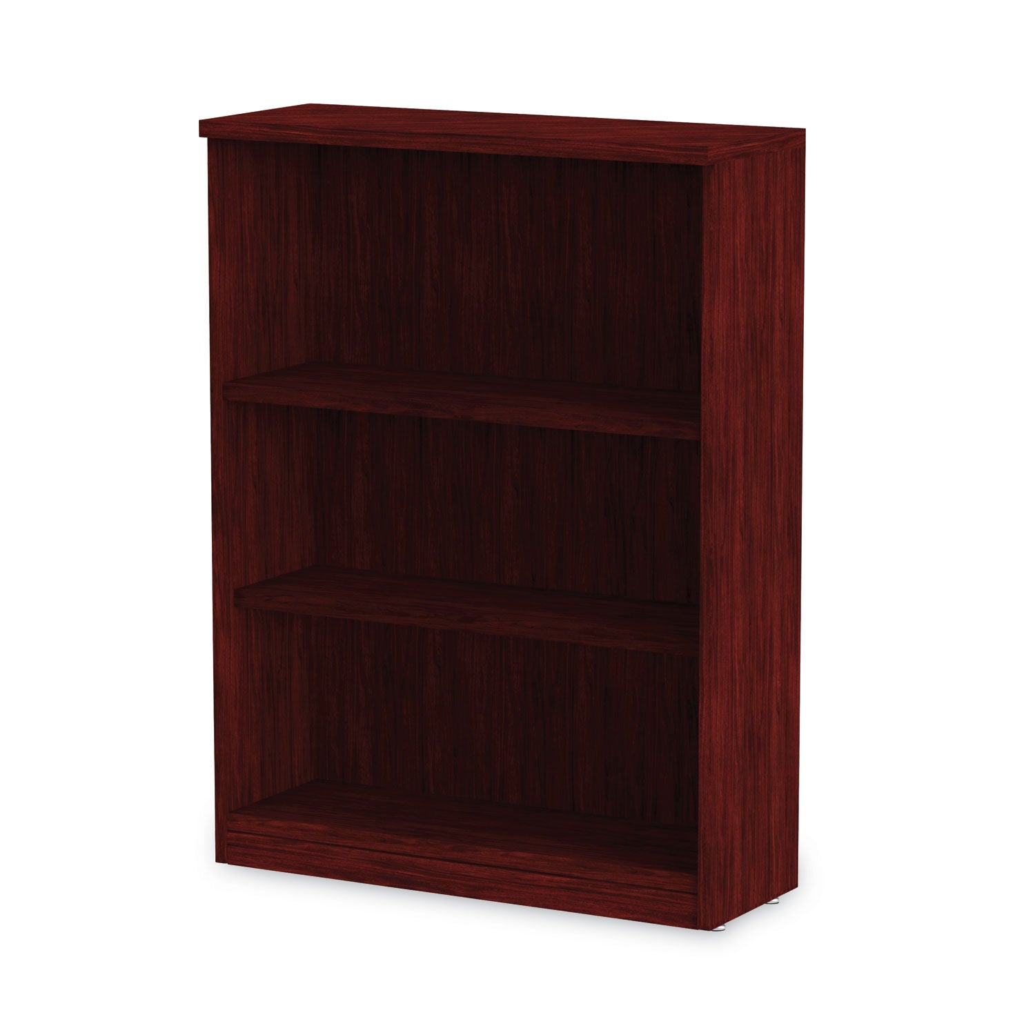 Alera® Alera Valencia Series Bookcase, Three-Shelf, 31.75w x 14d x 39.38h, Mahogany