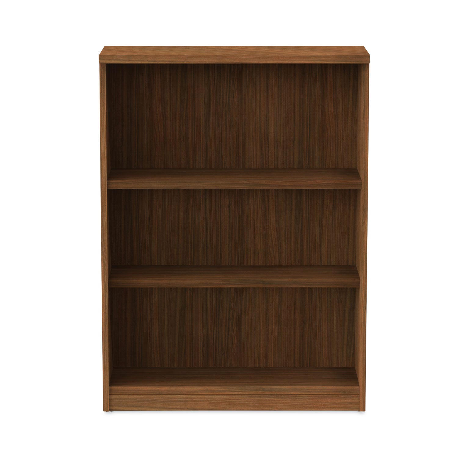 Alera® Alera Valencia Series Bookcase, Three-Shelf, 31.75w x 14d x 39.38h, Modern Walnut