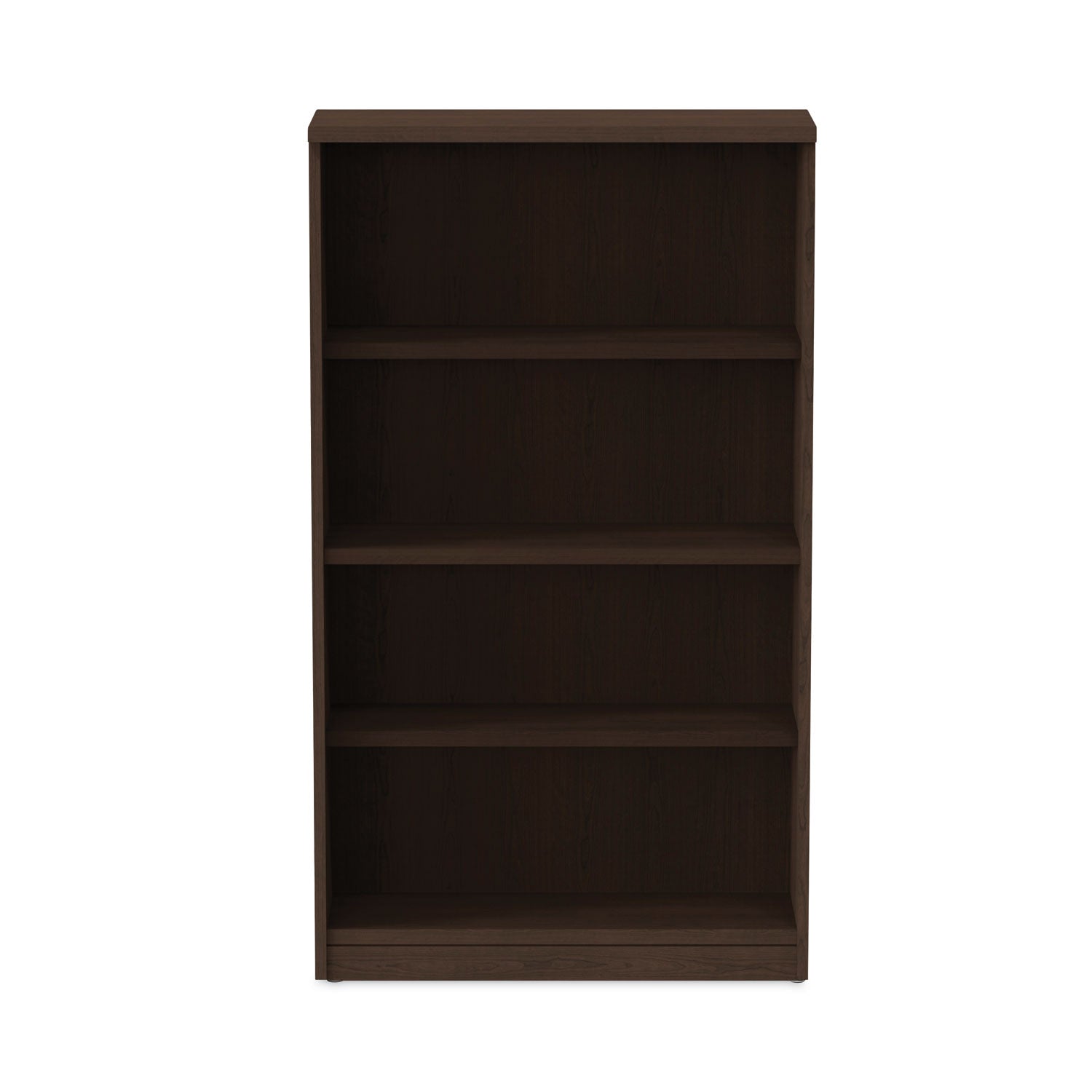 Alera Valencia Series Bookcase, Four-Shelf, 31.75w x 14d x 54.88h, Espresso