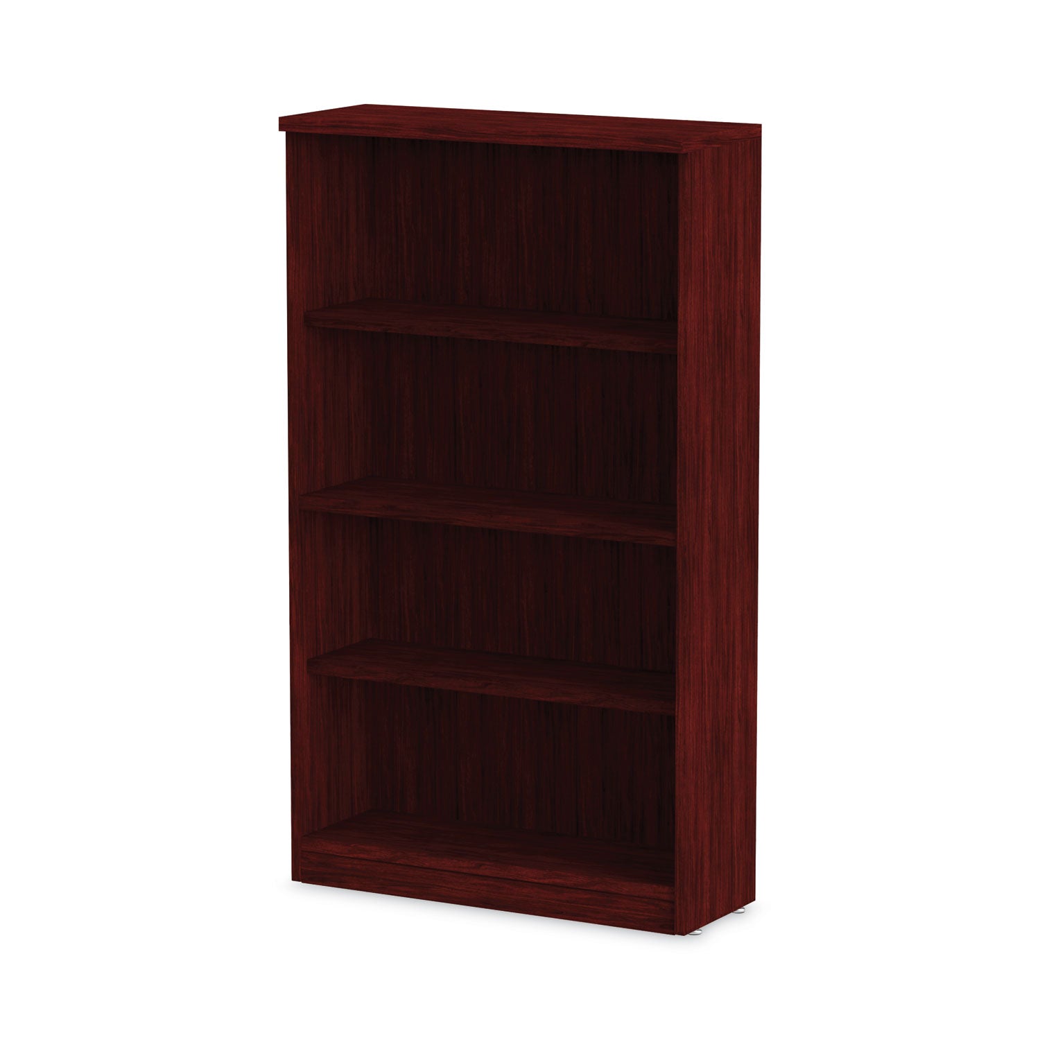 Alera® Alera Valencia Series Bookcase, Four-Shelf, 31.75w x 14d x 54.88h, Mahogany