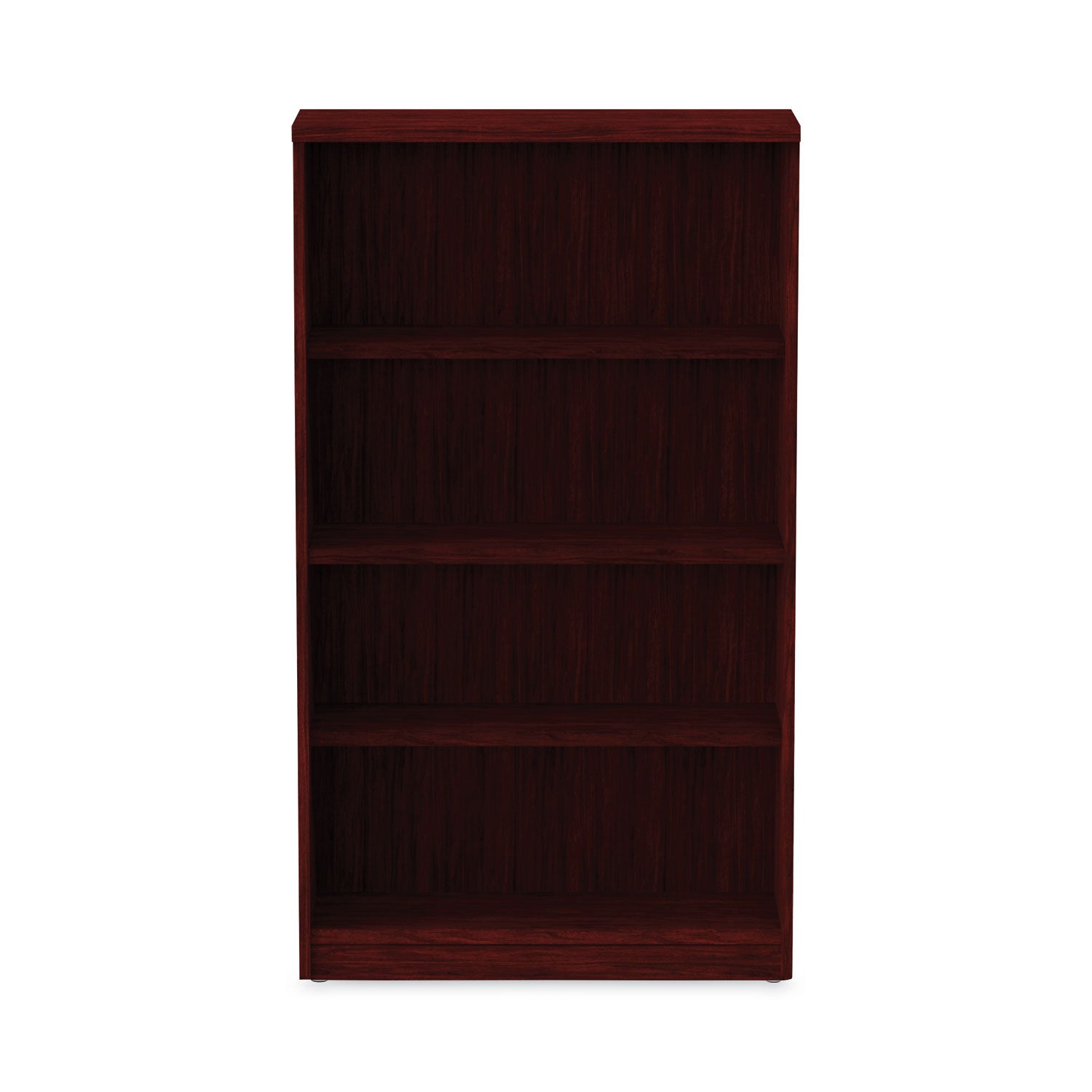 Alera® Alera Valencia Series Bookcase, Four-Shelf, 31.75w x 14d x 54.88h, Mahogany