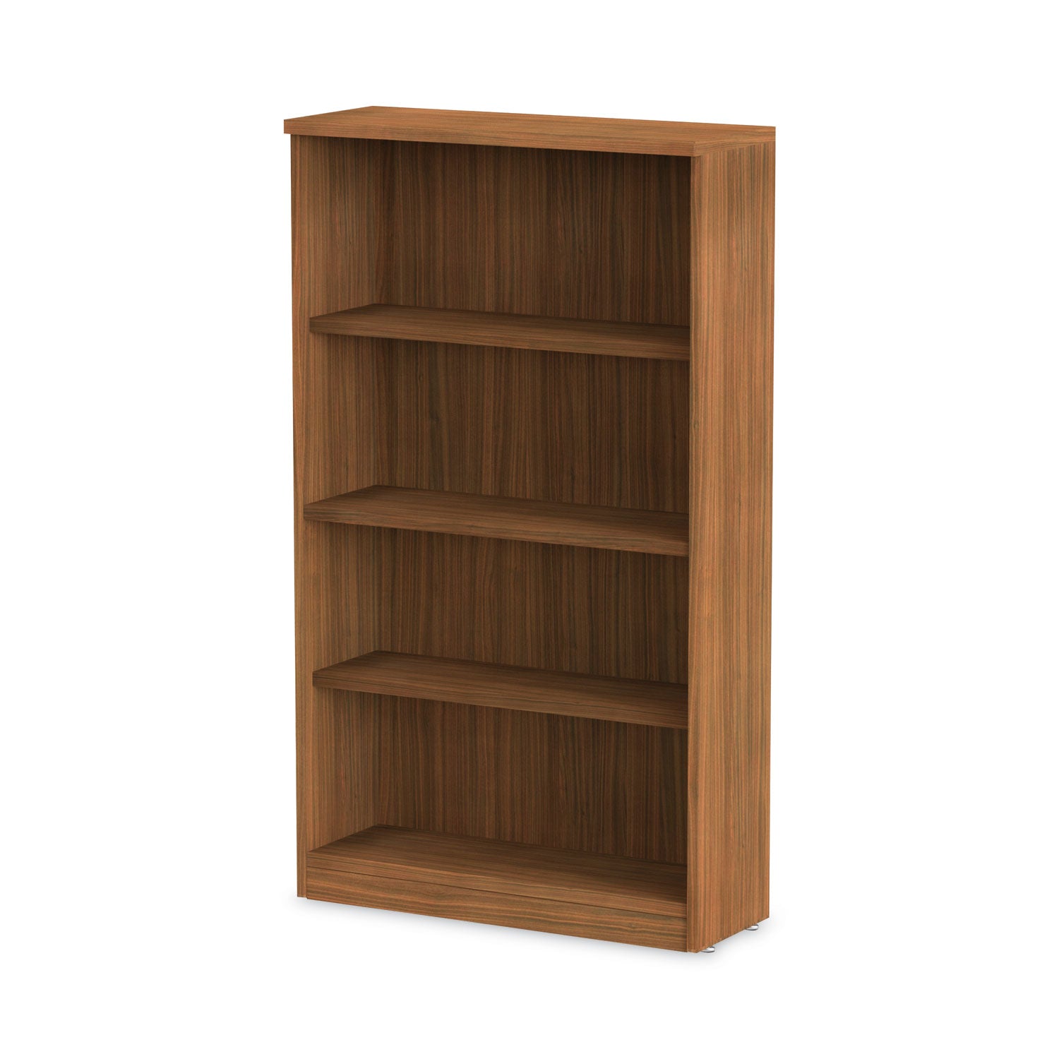 Alera® Alera Valencia Series Bookcase, Four-Shelf, 31.75w x 14d x 54.88h, Modern Walnut