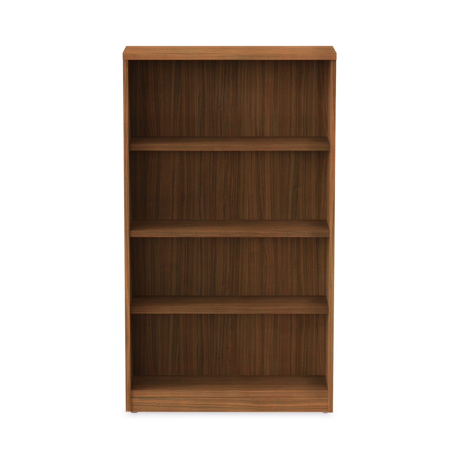 Alera® Alera Valencia Series Bookcase, Four-Shelf, 31.75w x 14d x 54.88h, Modern Walnut