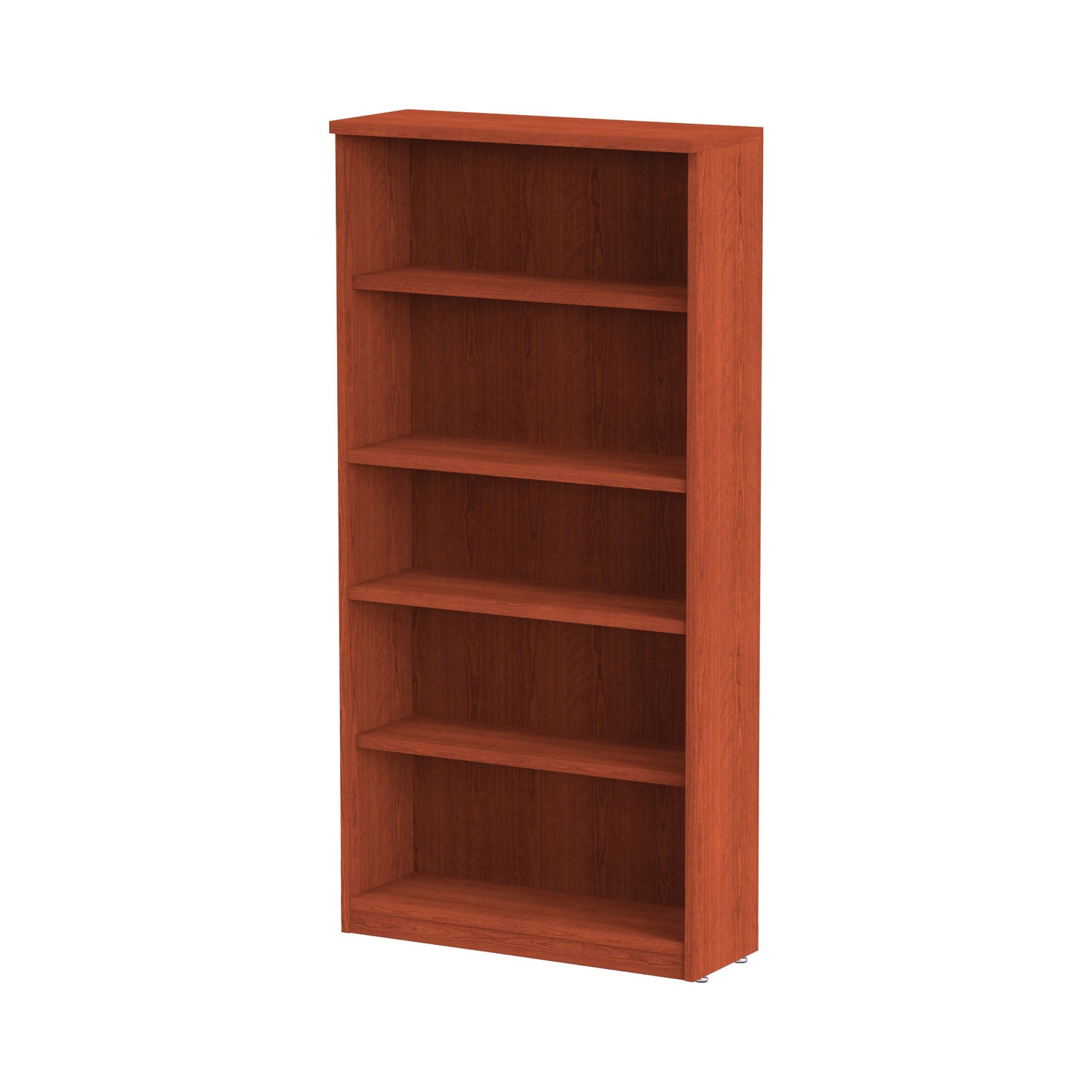 Alera® Alera Valencia Series Bookcase, Five-Shelf, 31.75w x 14d x 64.75h, Medium Cherry