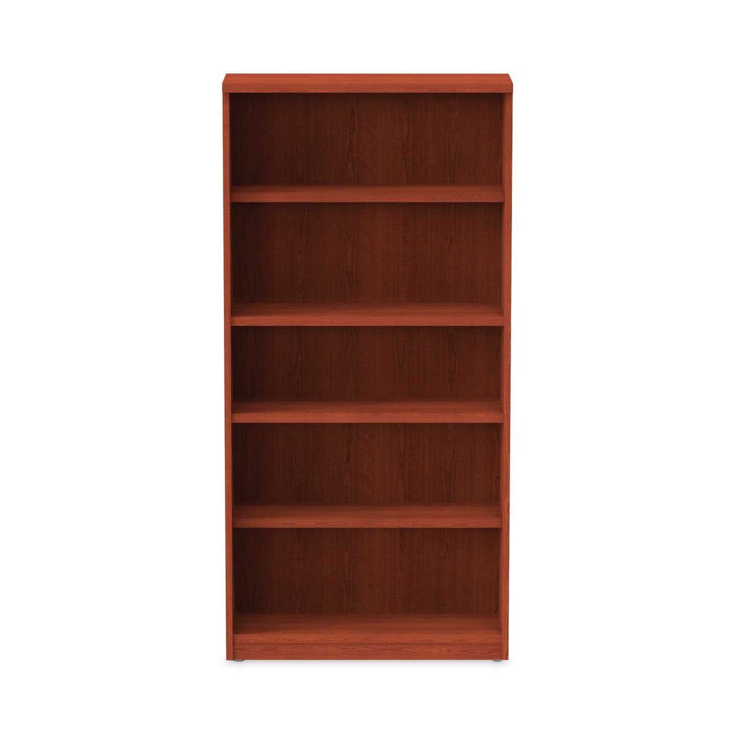 Alera® Alera Valencia Series Bookcase, Five-Shelf, 31.75w x 14d x 64.75h, Medium Cherry