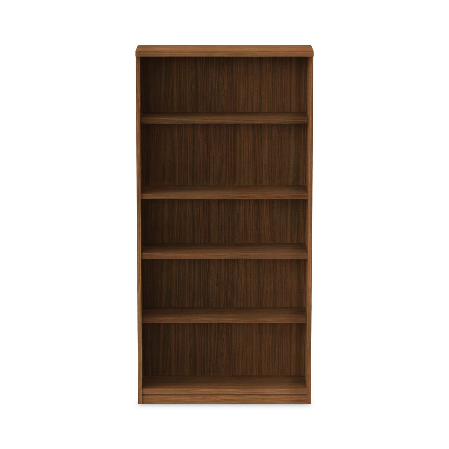 Alera® Alera Valencia Series Bookcase, Five-Shelf, 31.75w x 14d x 64.75h, Modern Walnut