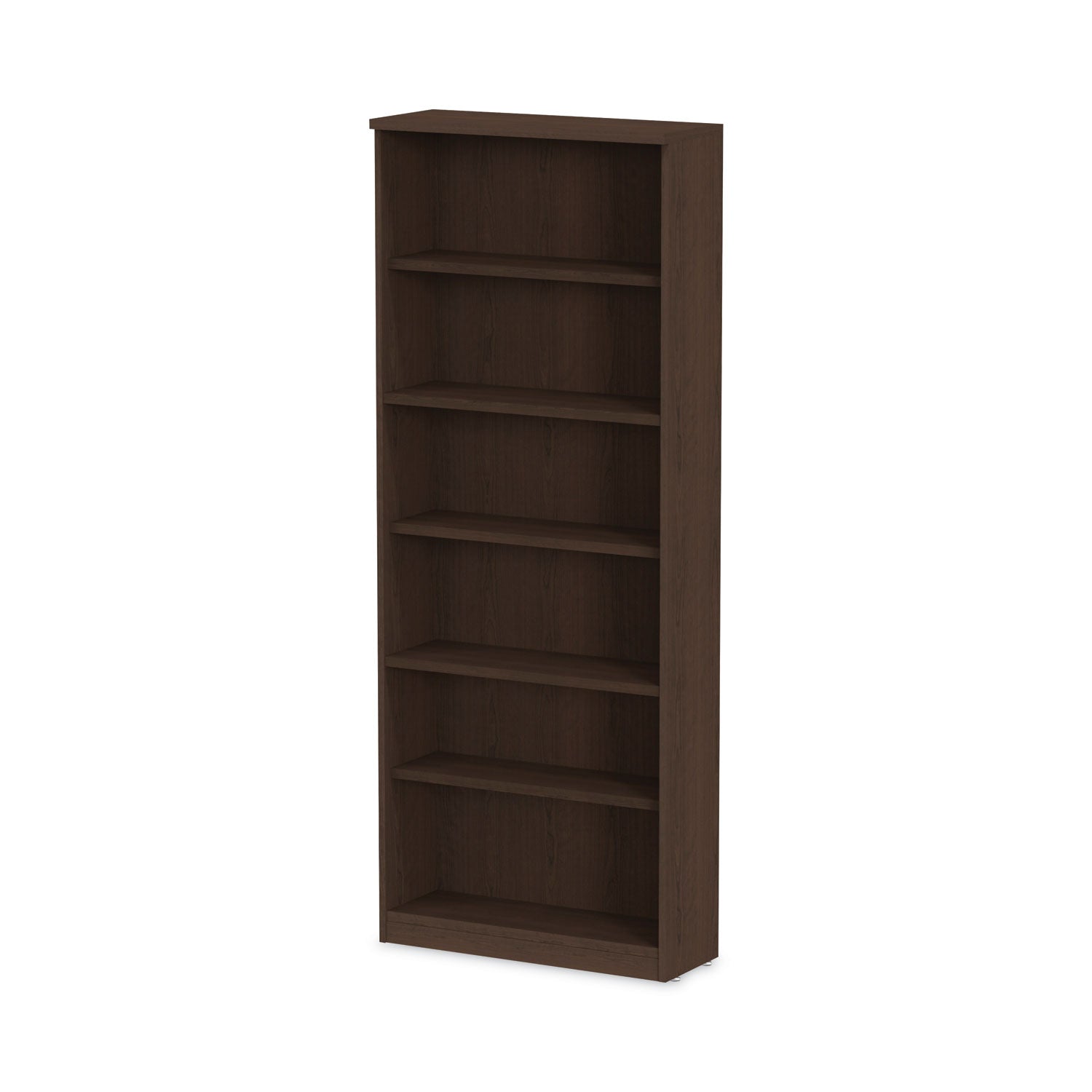 Alera® Alera Valencia Series Bookcase, Six-Shelf, 31.75w x 14d x 80.25h, Espresso