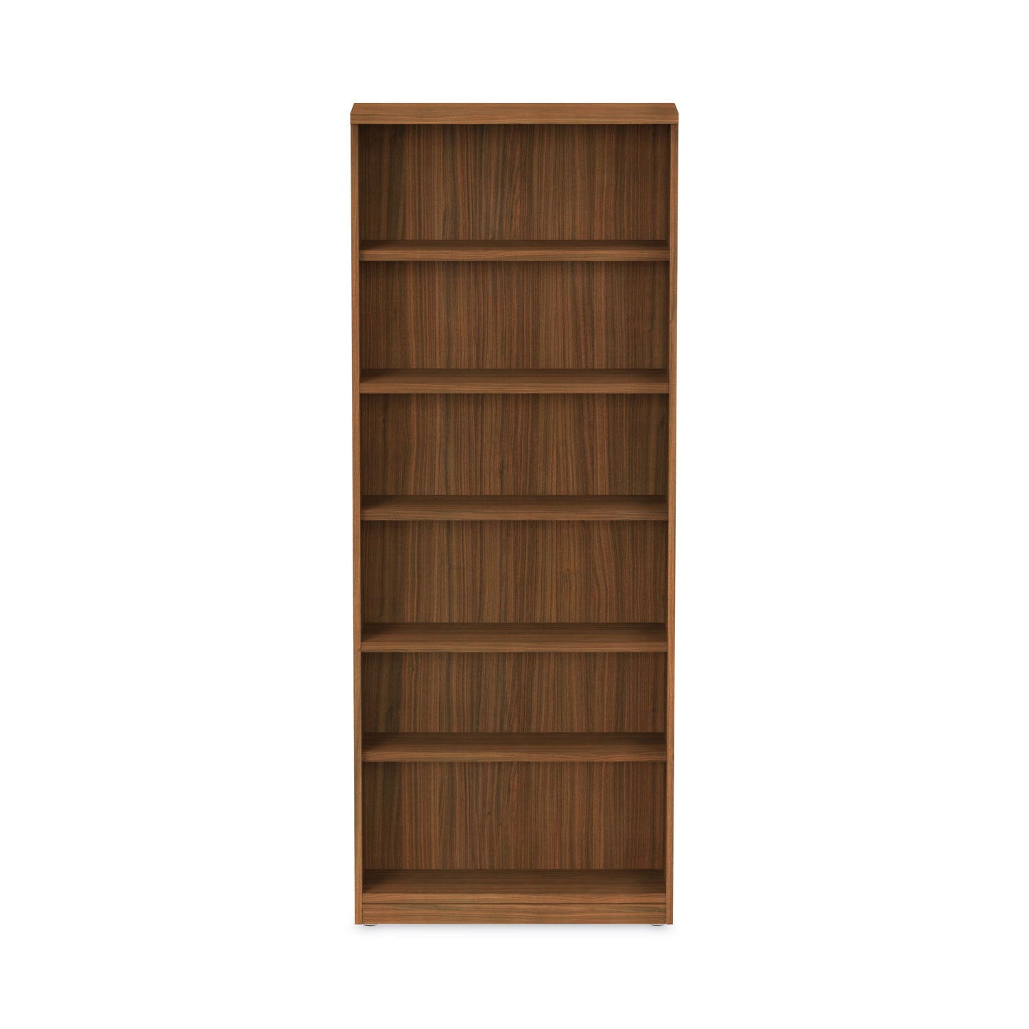 Alera® Alera Valencia Series Bookcase, Six-Shelf, 31.75w x 14d x 80.25h, Modern Walnut