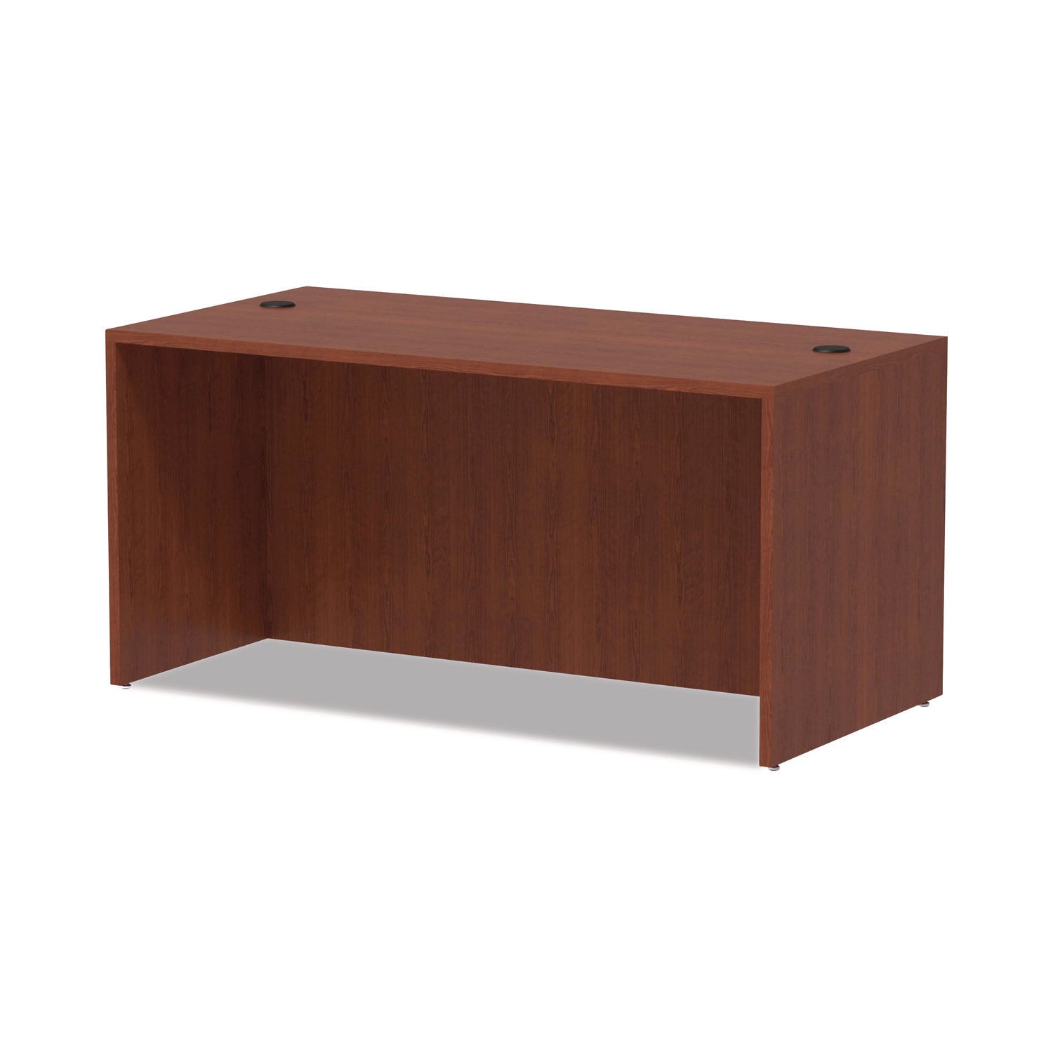 Alera® Alera Valencia Series Straight Front Desk Shell, 59.13" x 29.5" x 29.63", Medium Cherry