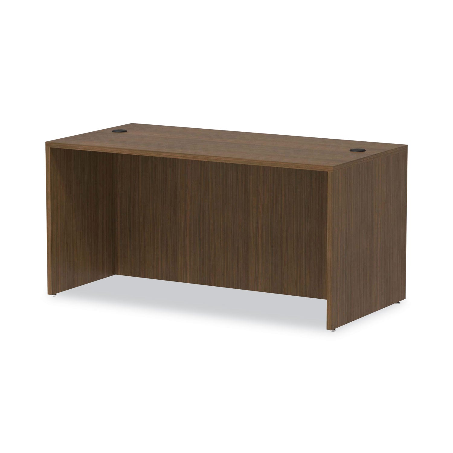 Alera® Alera Valencia Series Straight Front Desk Shell, 59.13" x 29.5" x 29.63", Modern Walnut