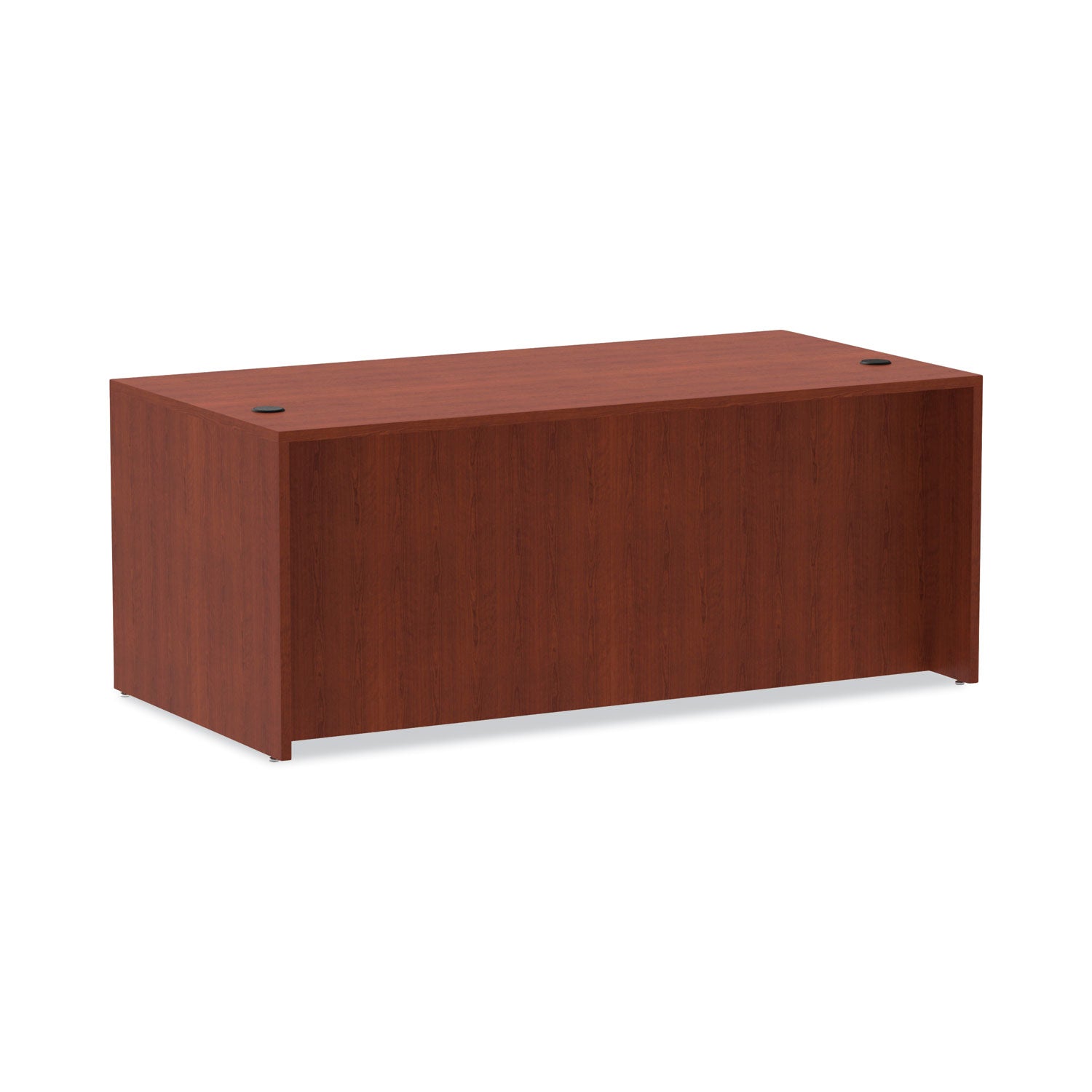 Alera® Alera Valencia Series Straight Front Desk Shell, 71" x 35.5" x 29.63", Medium Cherry