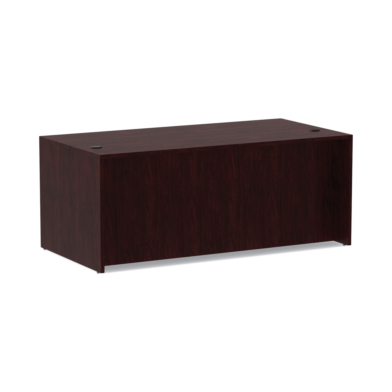 Alera® Alera Valencia Series Straight Front Desk Shell, 71" x 35.5" x 29.63", Mahogany