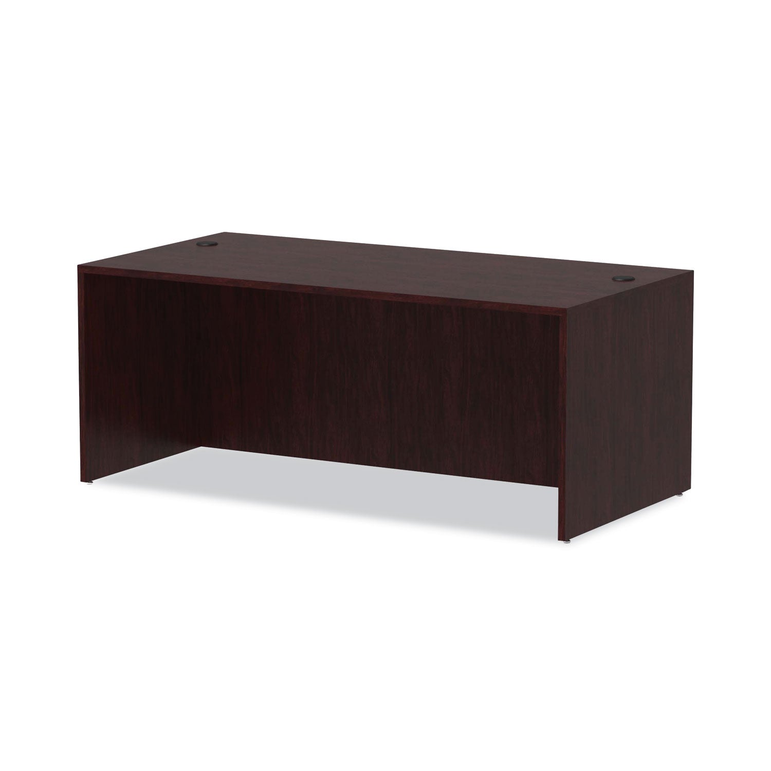 Alera® Alera Valencia Series Straight Front Desk Shell, 71" x 35.5" x 29.63", Mahogany