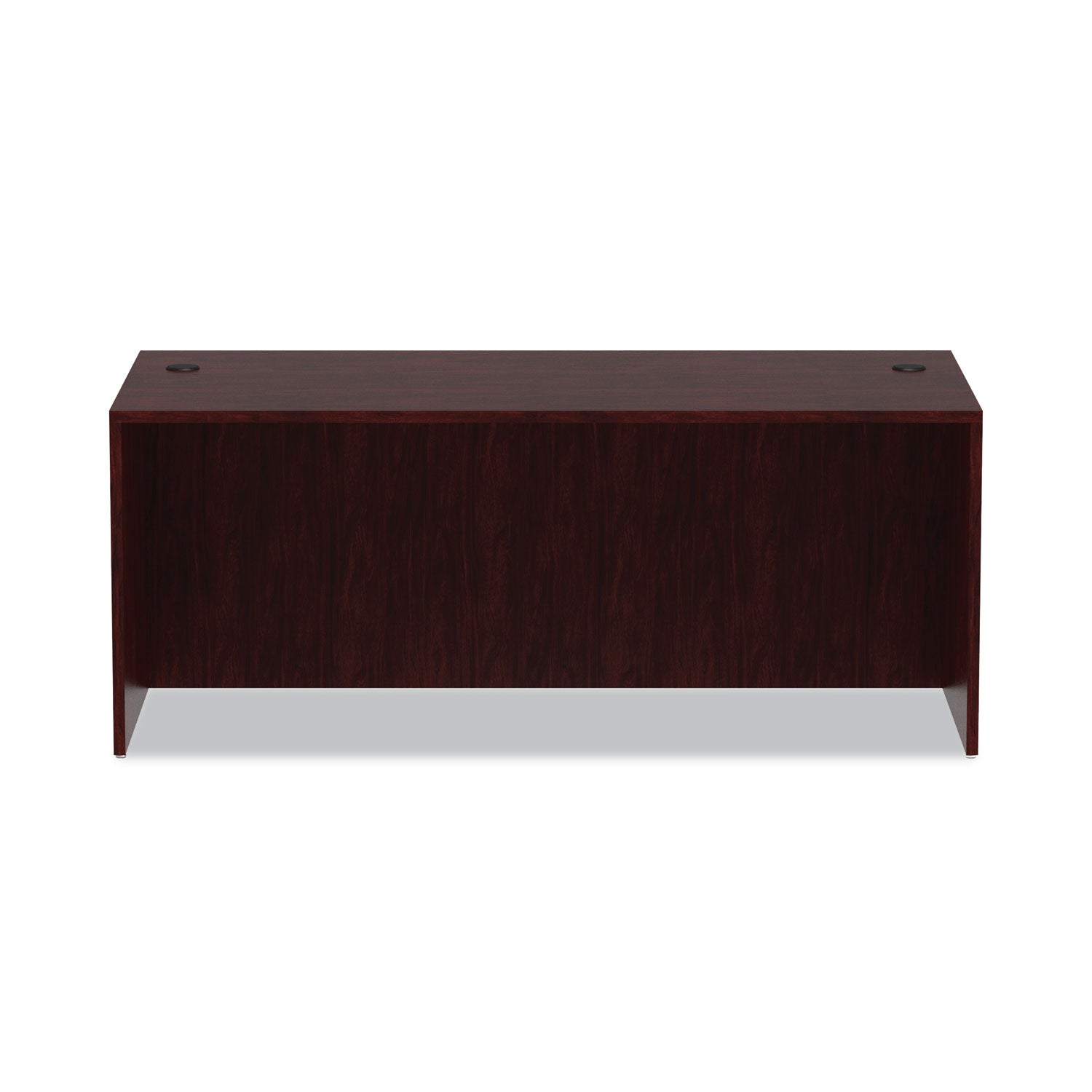 Alera® Alera Valencia Series Straight Front Desk Shell, 71" x 35.5" x 29.63", Mahogany