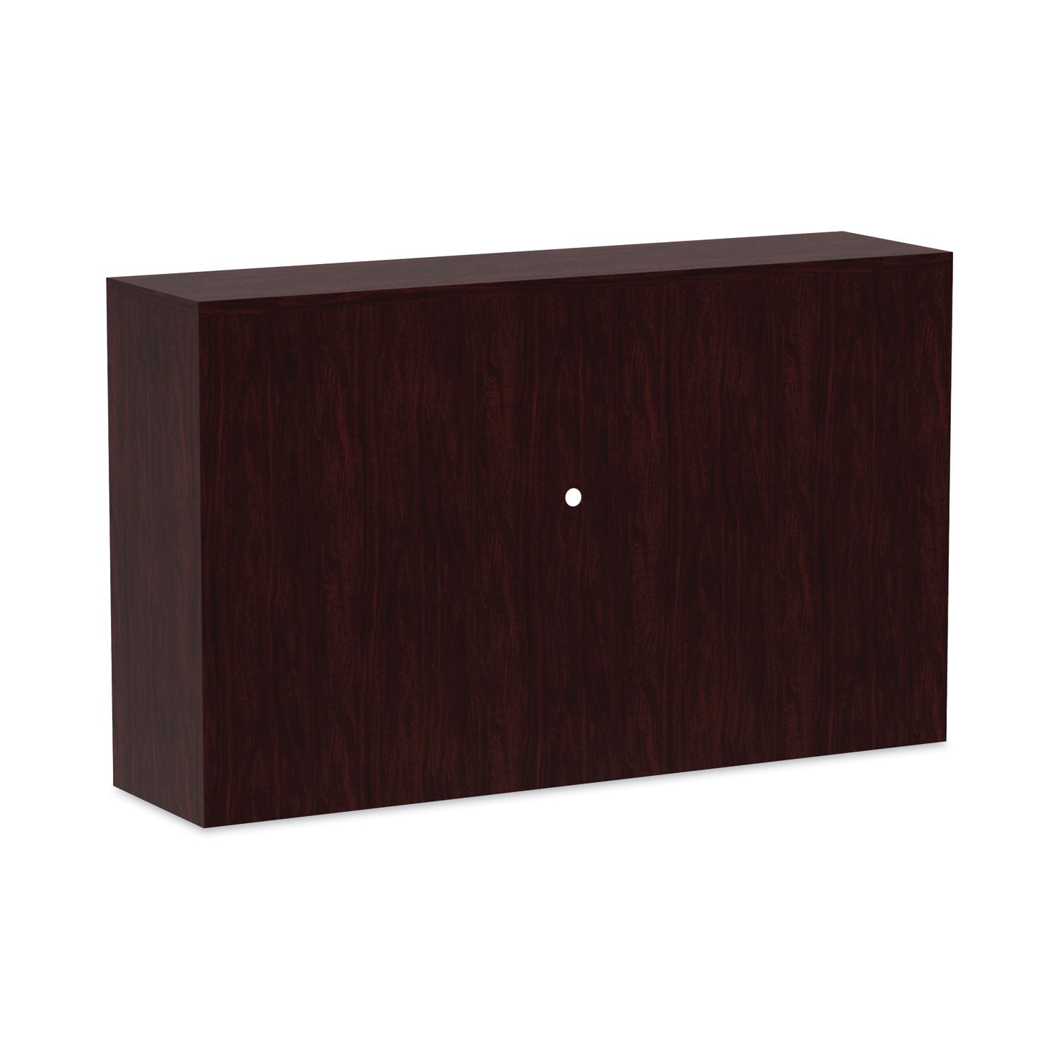 Alera® Alera Valencia Series Hutch with Doors, 4 Compartments, 58.88w x 15d x 35.38h, Mahogany