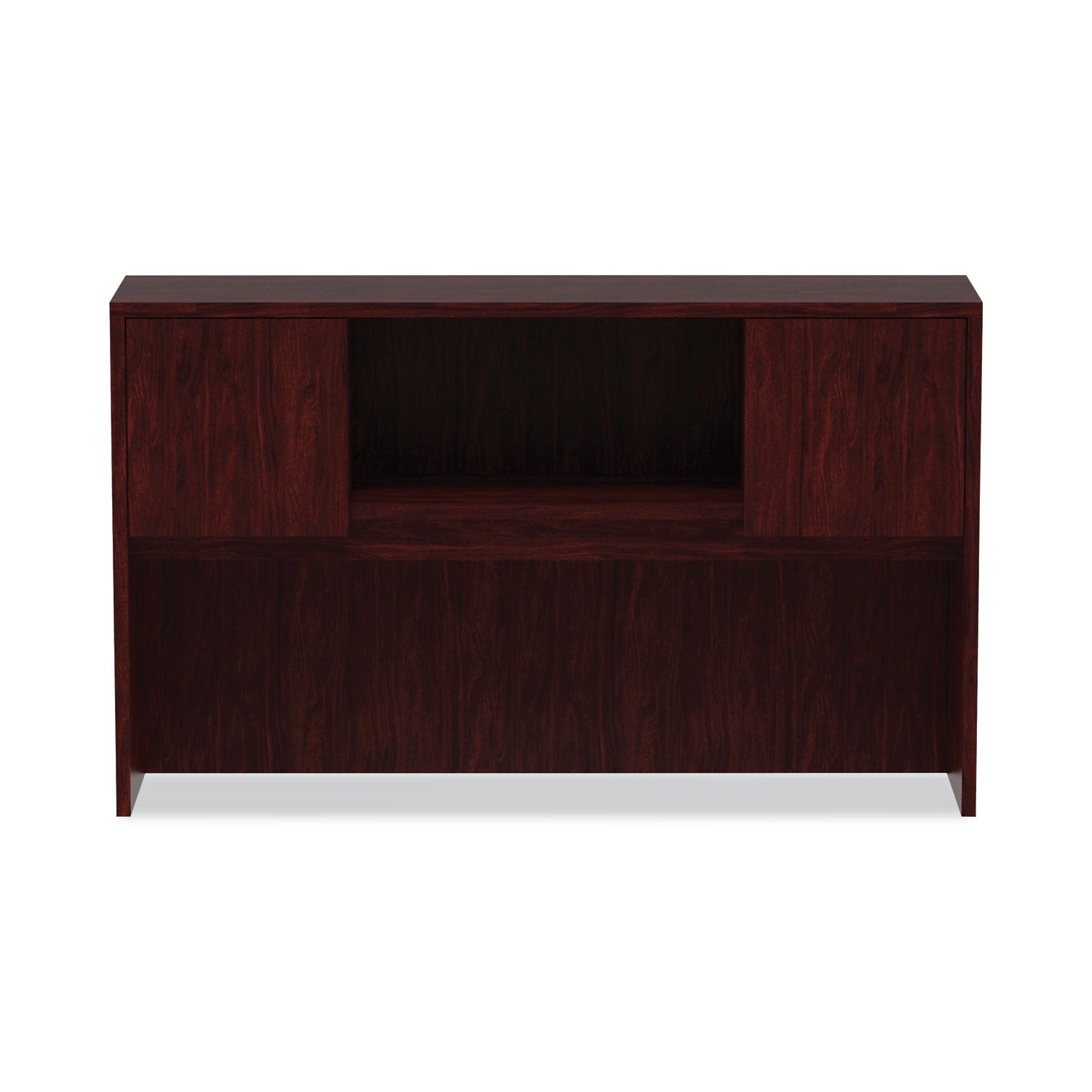 Alera® Alera Valencia Series Hutch with Doors, 4 Compartments, 58.88w x 15d x 35.38h, Mahogany