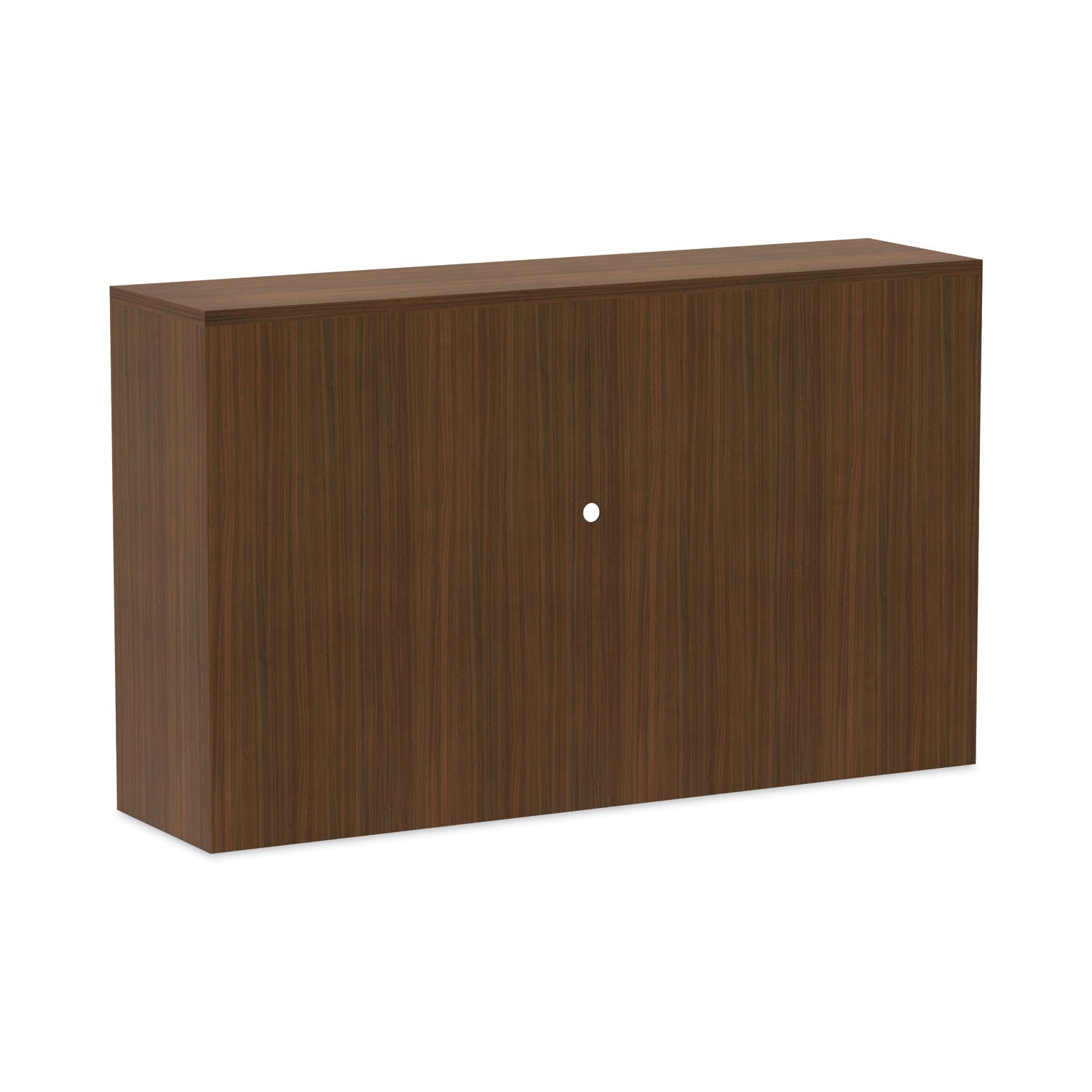 Alera® Alera Valencia Series Hutch with Doors, 4 Compartments, 58.88w x 15d x 35.38h, Modern Walnut