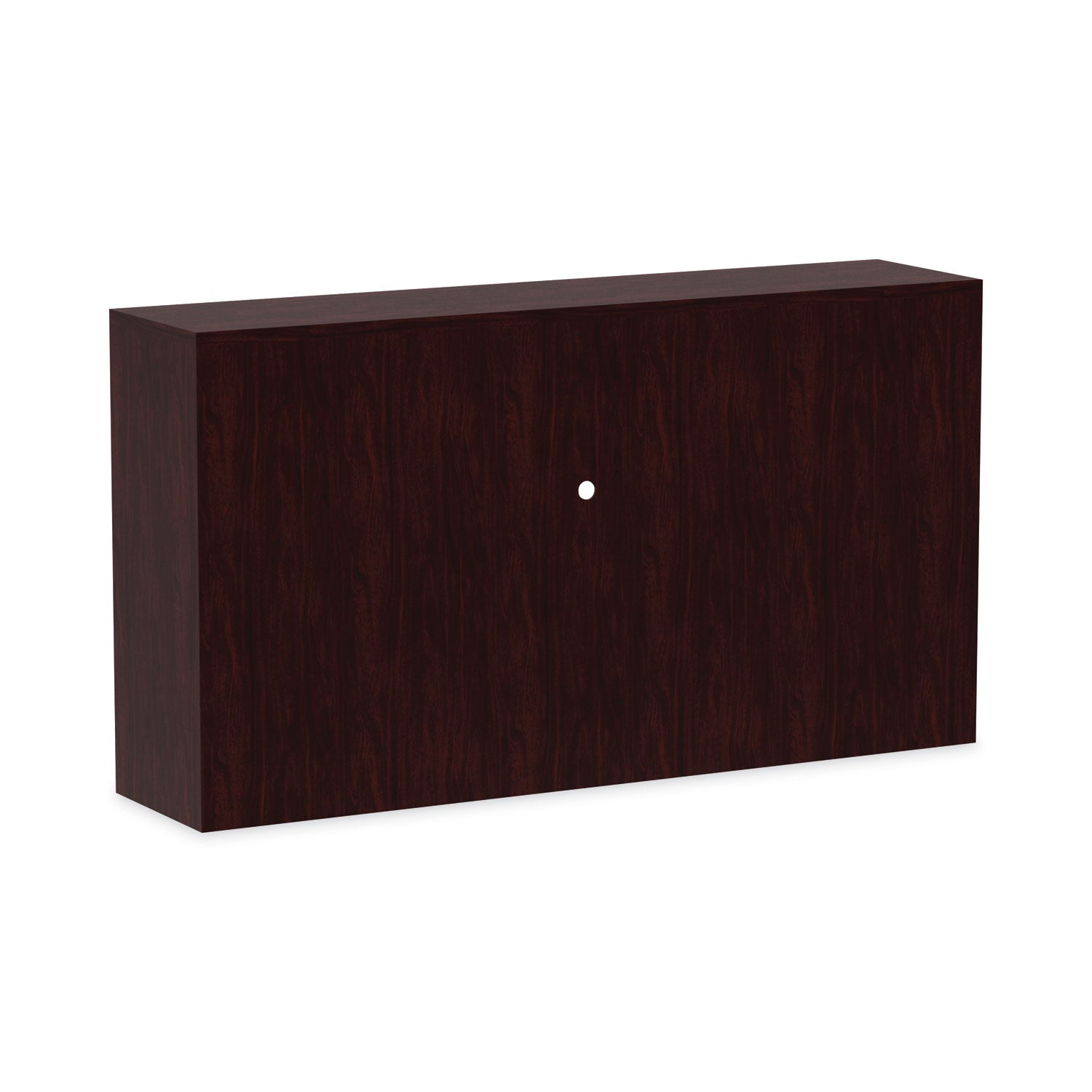 Alera® Alera Valencia Series Hutch with Doors, 4 Compartments, 64.75w x 15d x 35.38h, Mahogany