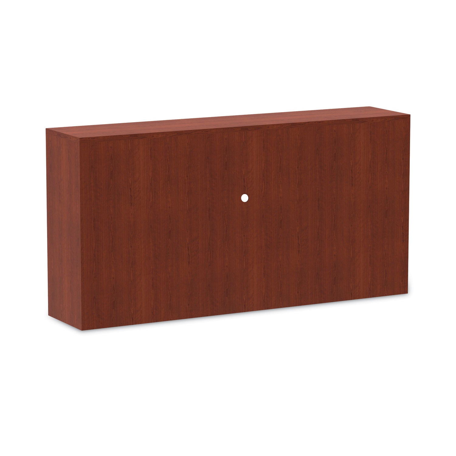 Alera® Alera Valencia Series Hutch with Doors, 4 Compartments, 70.63w x 15d x 35.38h, Medium Cherry