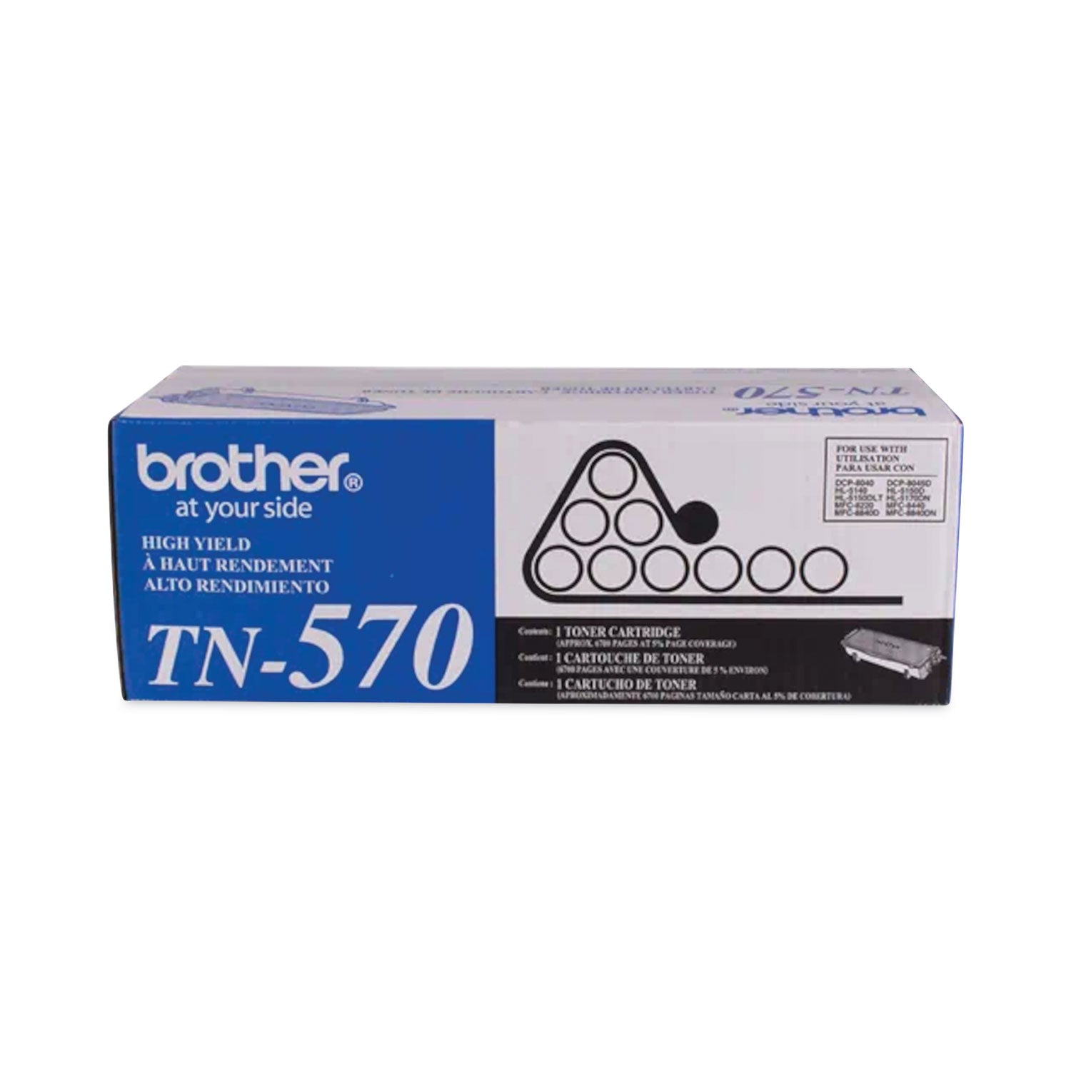 TN570 High-Yield Toner, 6,700 Page-Yield, Black