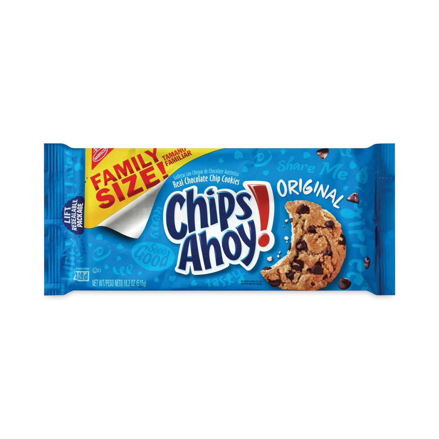 Chips Ahoy Chocolate Chip Cookies, 3 Resealable Bags, 3 lb 6.6 oz Box