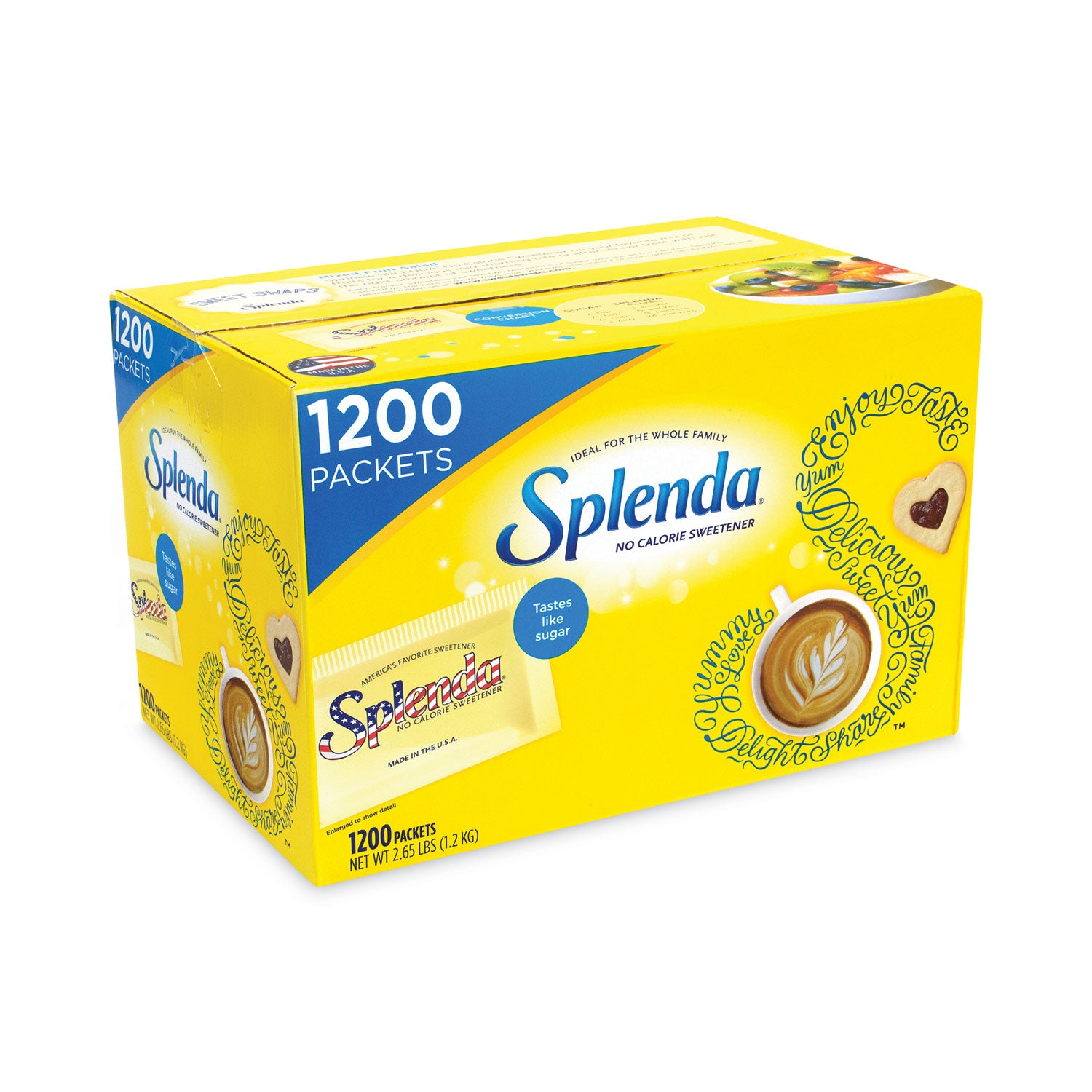 Splenda® No Calorie Sweetener Packets, 1 g, 1,200/Carton