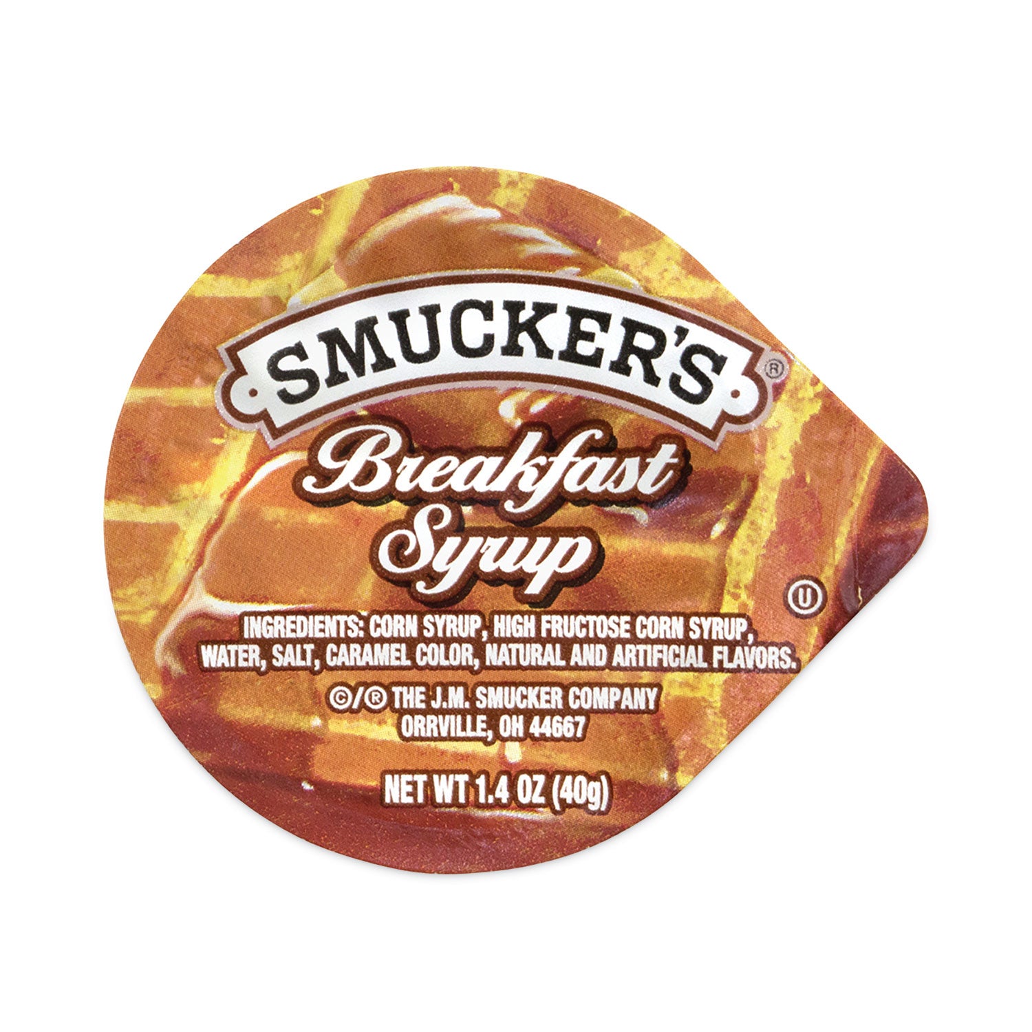 Breakfast Syrup Single Serve Packs, 1.4 oz Mini-Tub, 100/Carton