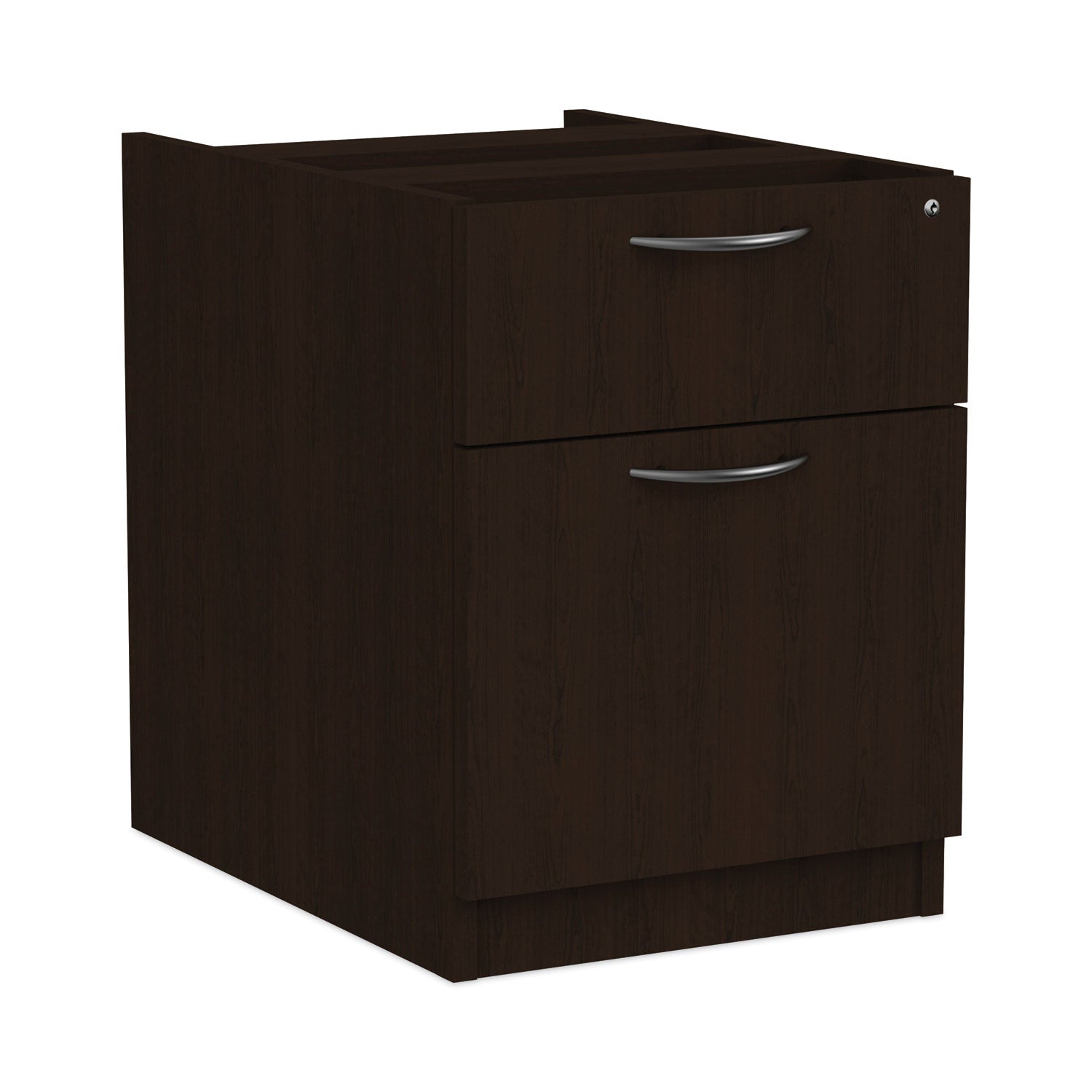 Alera® Alera Valencia Series Hanging Pedestal File, Left/Right, 2-Drawers: Box/File, Legal/Letter, Espresso, 15.63" x 20.5" x 19.25"