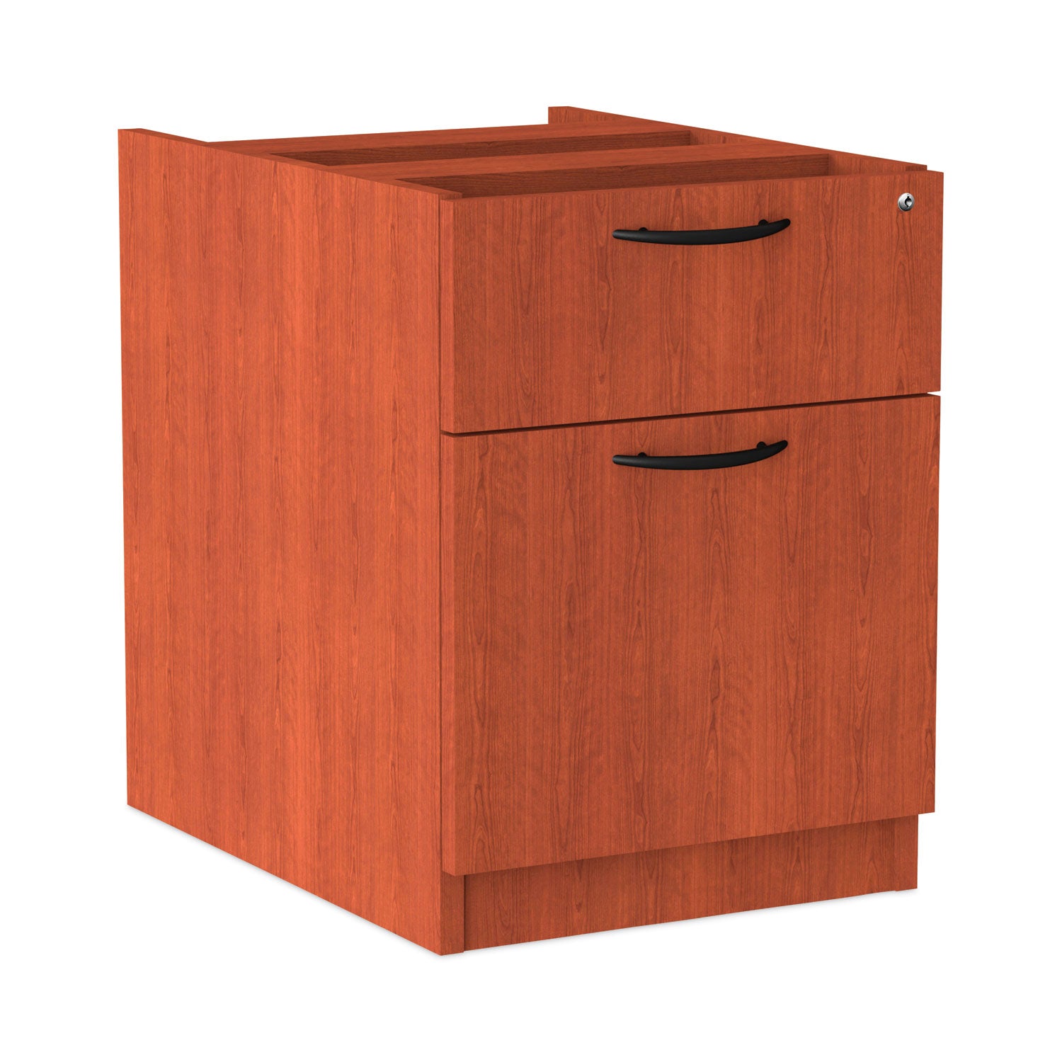 Alera® Alera Valencia Series Hanging Pedestal File, Left/Right, 2-Drawer: Box/File, Legal/Letter, Cherry, 15.63 x 20.5 x 19.25